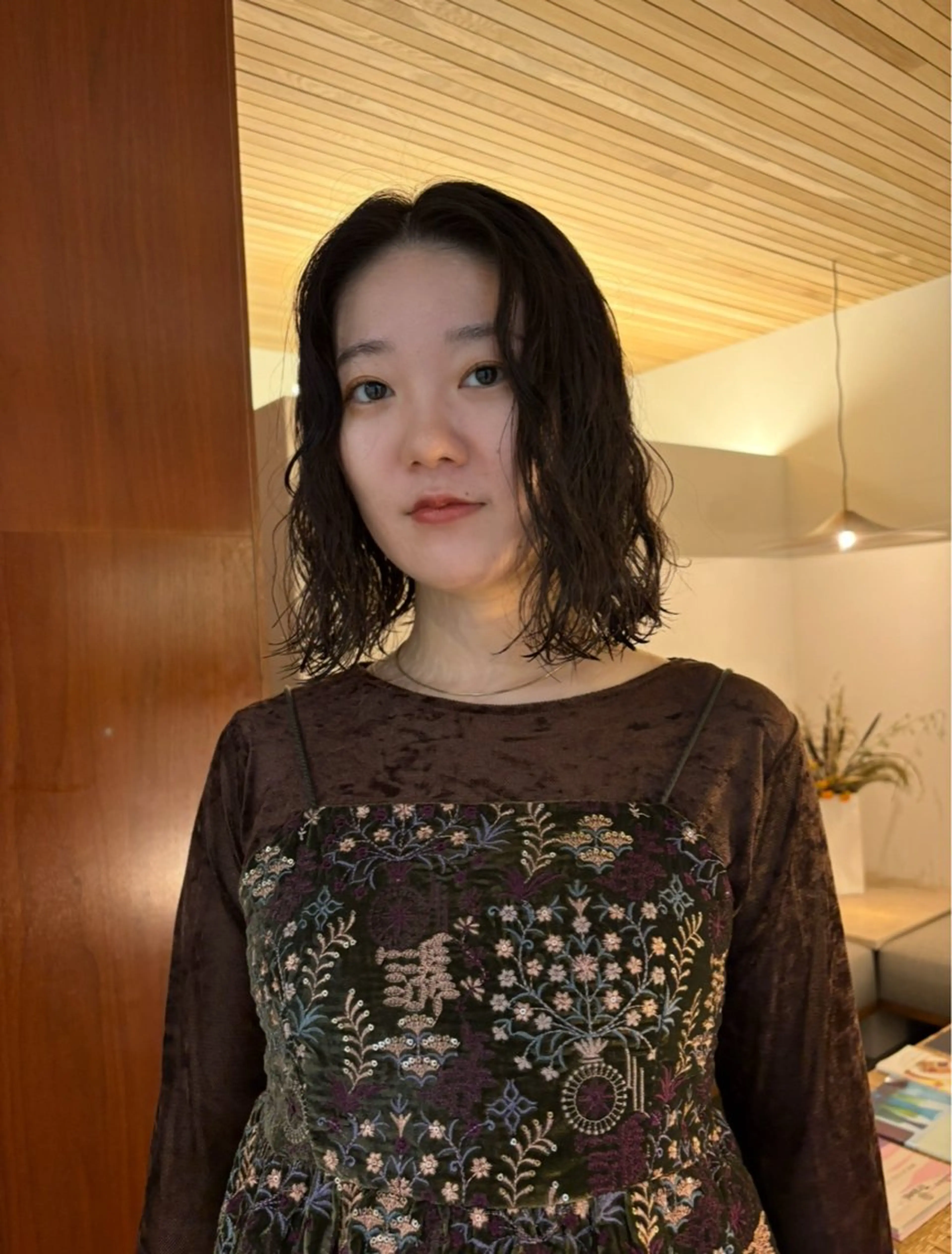 ミディアム カラー パーマ カット パーマ ボブ/レイヤー カット✂︎ayumiのヘアスタイル