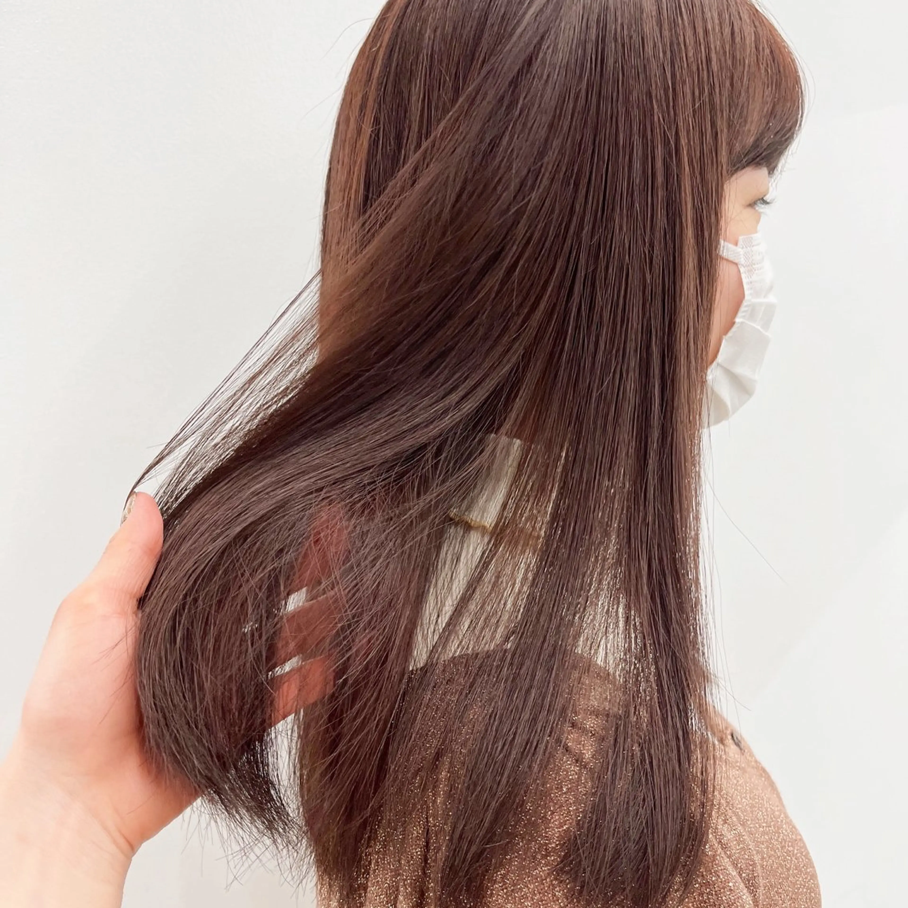 ロング カラー ブラウンカラー トリートメント ベージュ/暖色カラー /ボブ/ミカのヘアスタイル