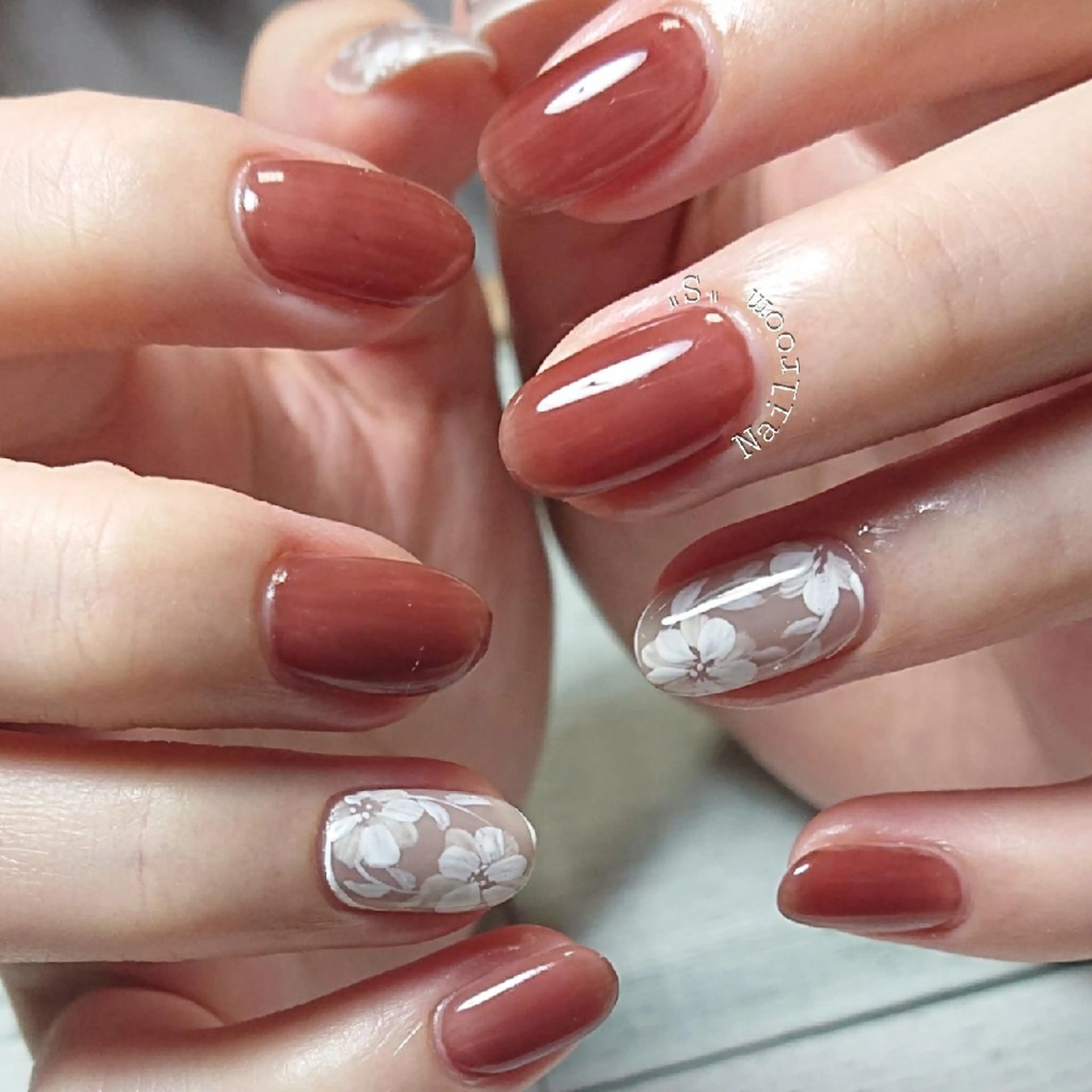 ネイル アートネイル フラワーネイル Nail room  "S"  SAKAIのネイルデザイン