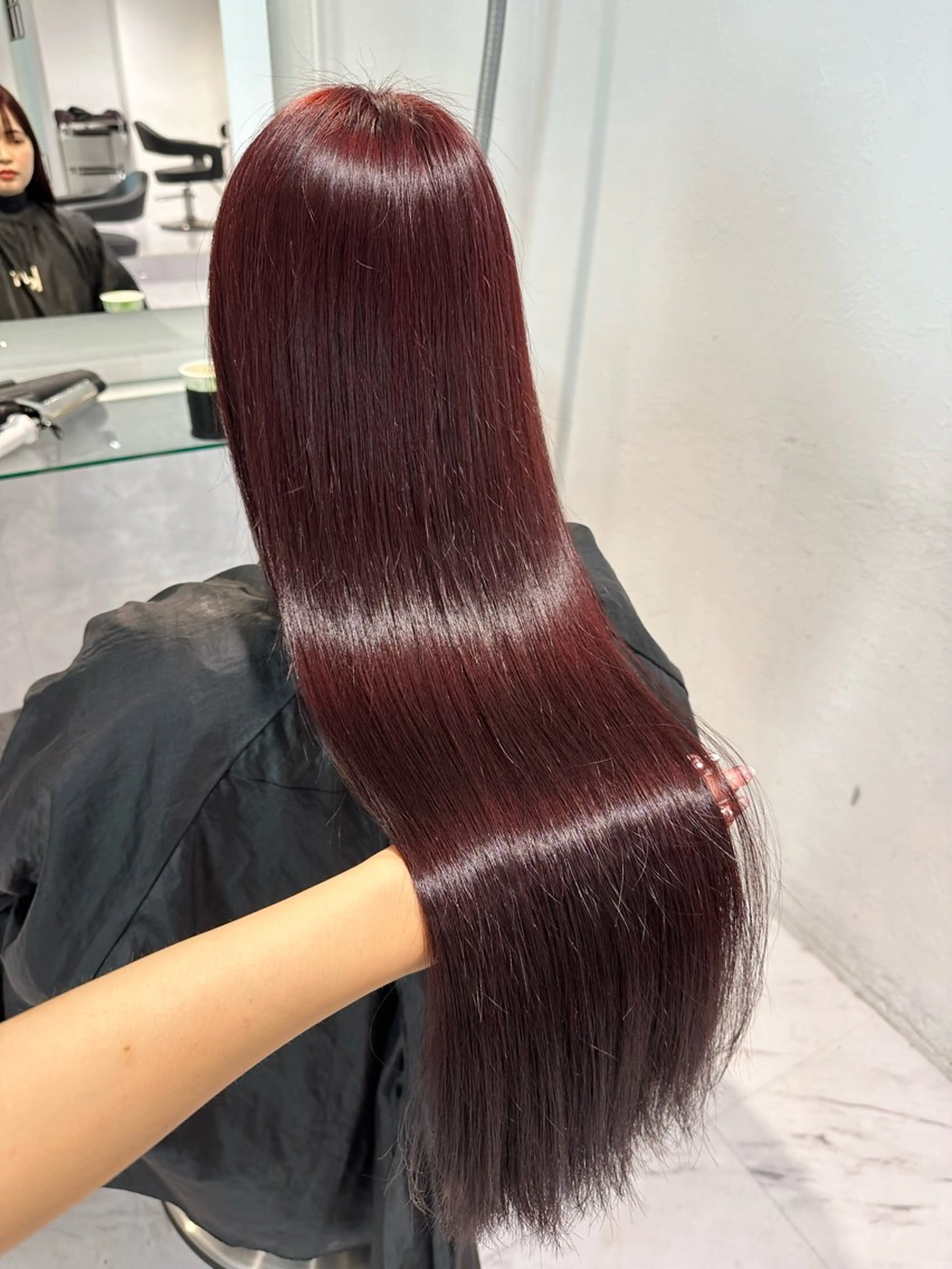 カラー ワンカラーでできる 暖色カラーゆいりのヘアスタイル