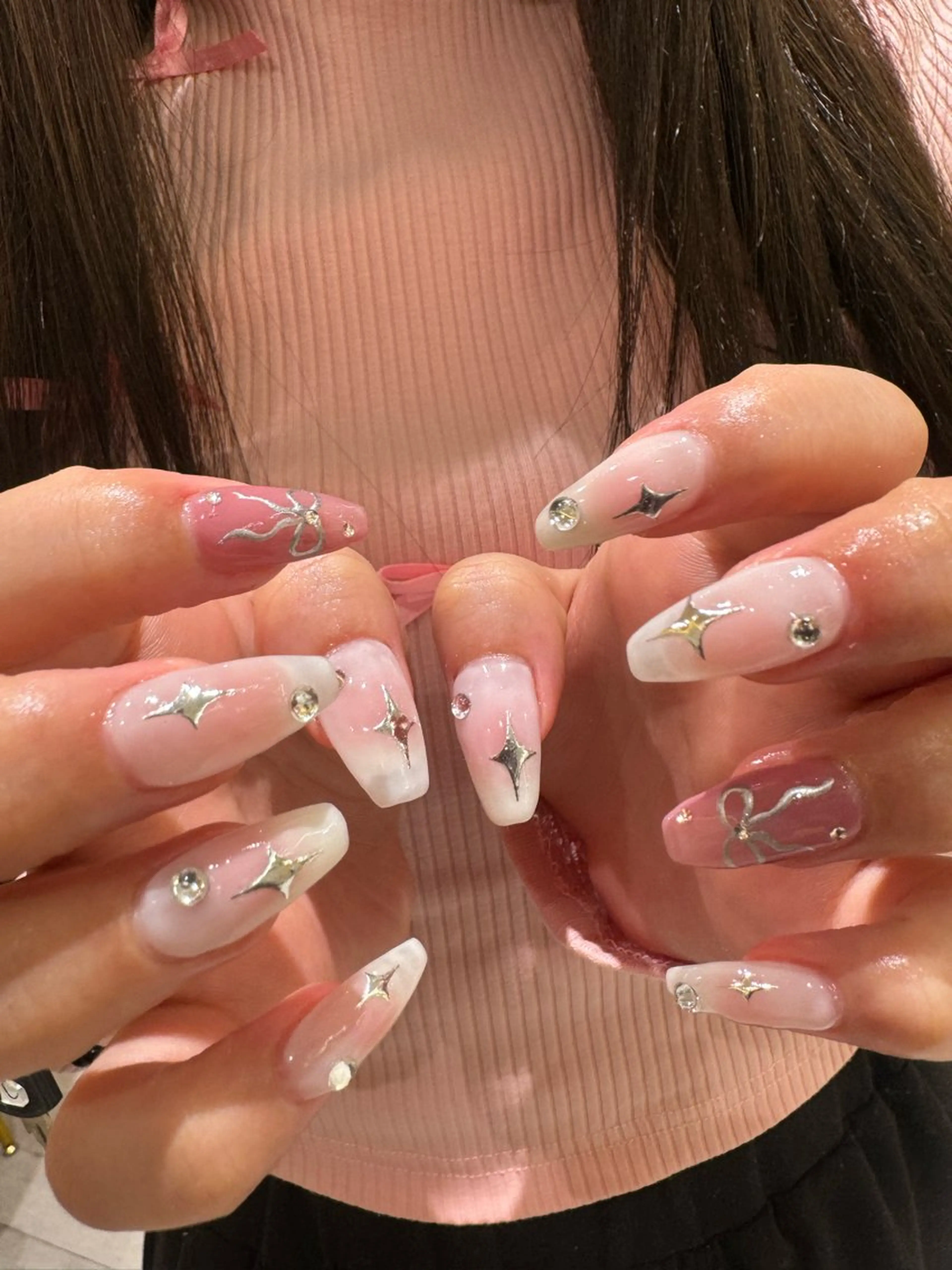 ネイル ハンドネイル なぽ ❤︎ y2k/韓国nailのマツエク・マツパデザイン