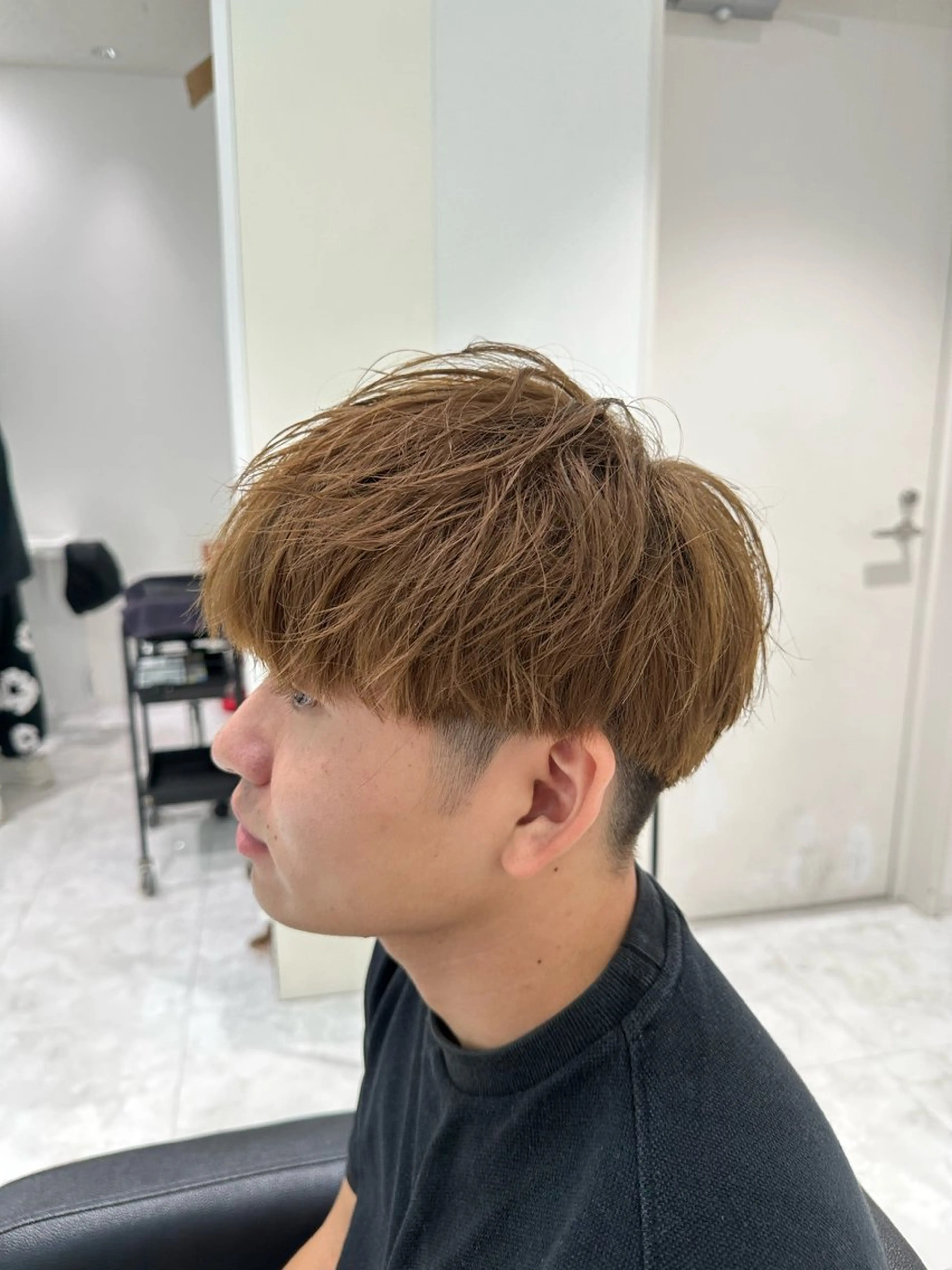 カラー メンズ カット ヘアカラー 🐺メンズパーマ マッシュ　あさひ🐺のヘアスタイル