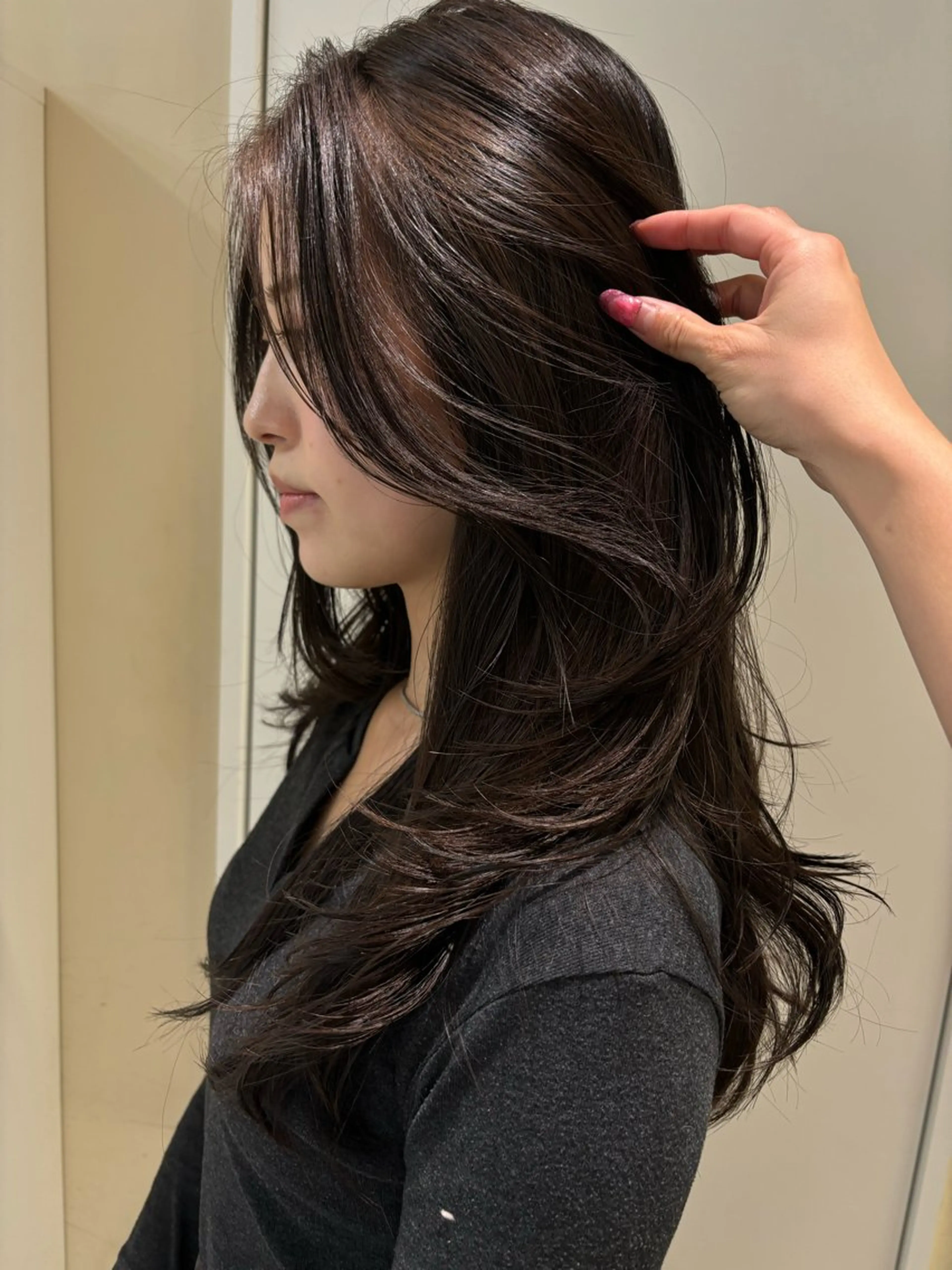 ミディアム カラー ヘアアレンジ カット ヘアカラー トリートメント 🐕kato Mizuki🐕のヘアスタイル