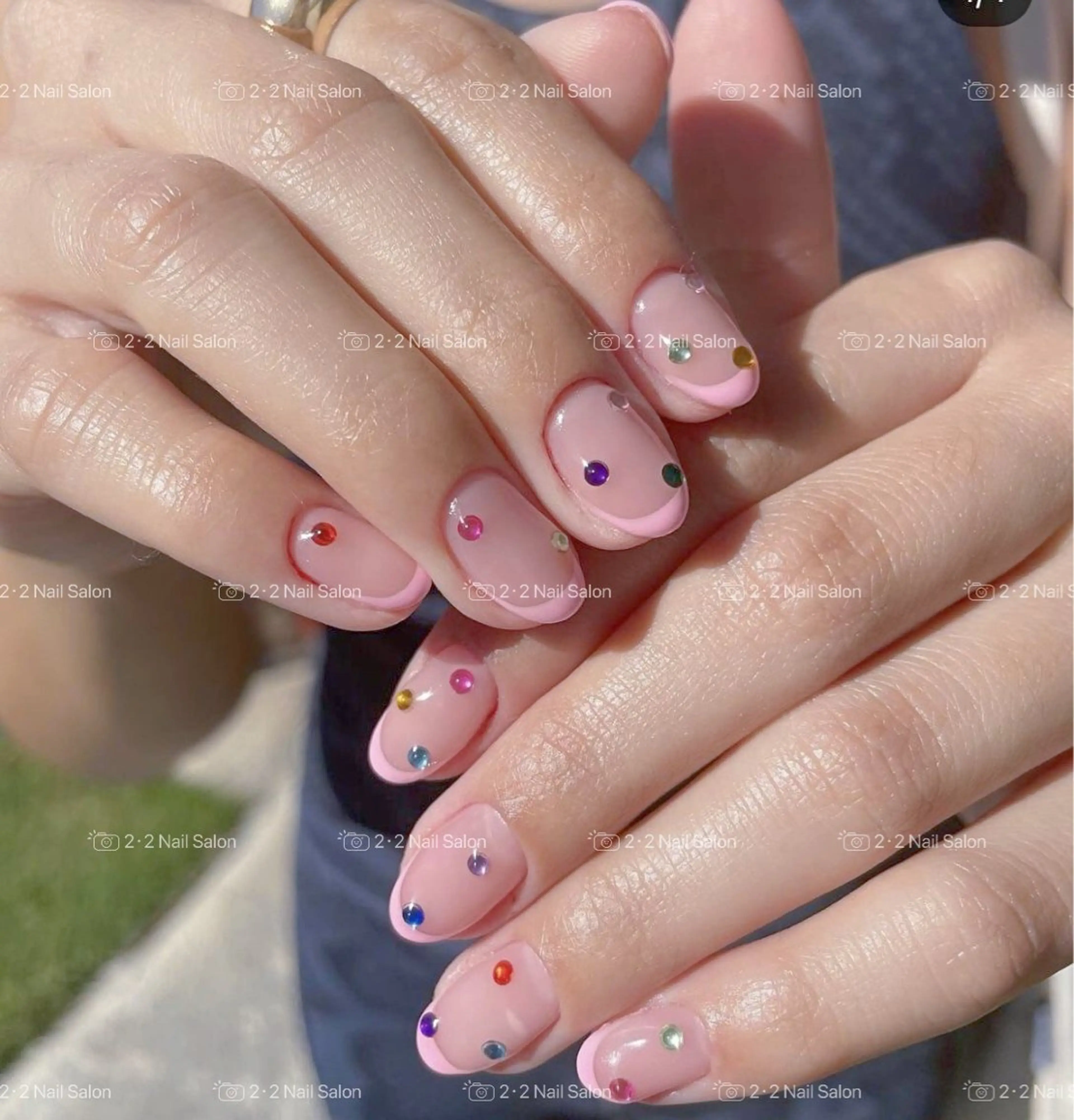 ネイル ハンドネイル 🦋y y Nail 🤍のネイルデザイン