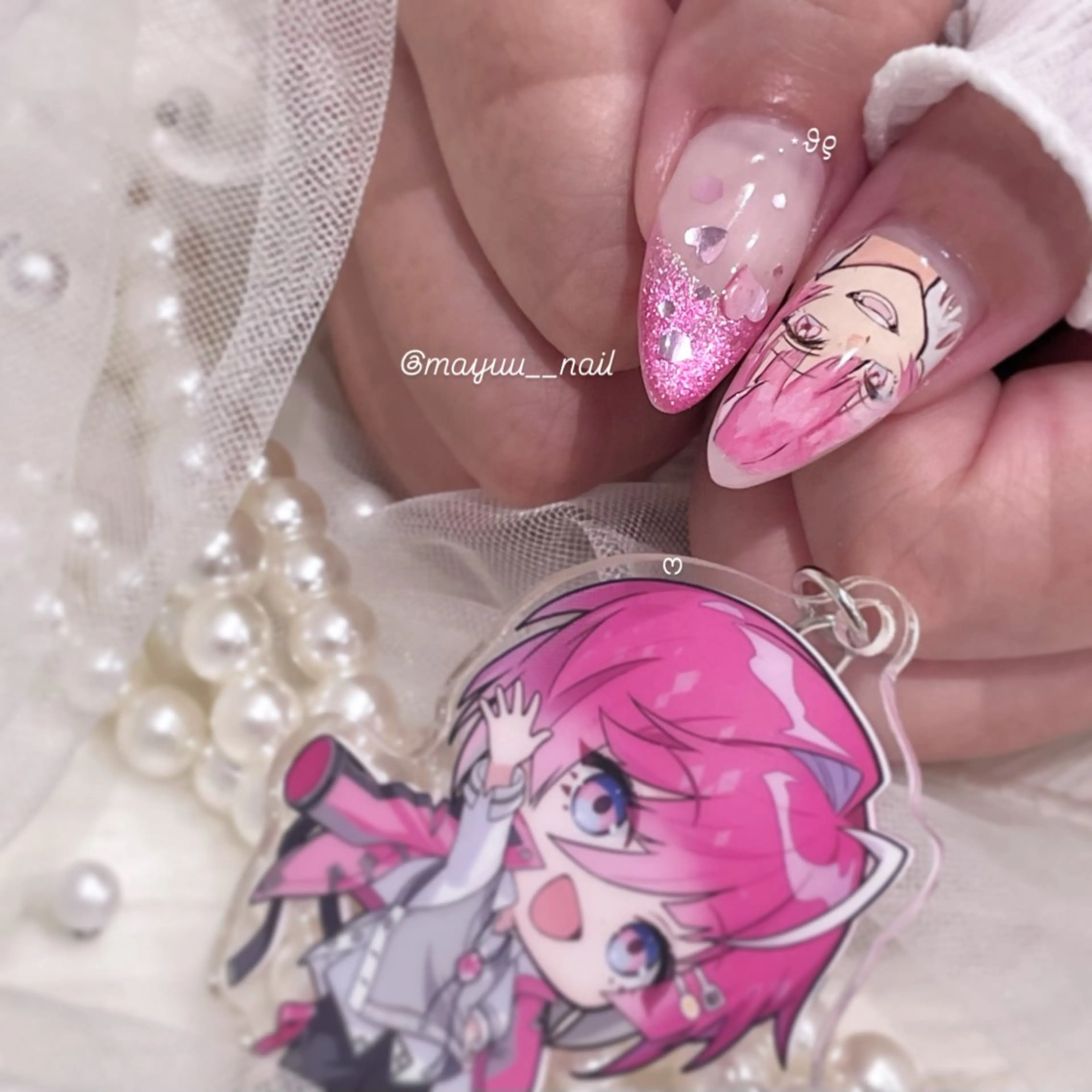 ネイル ハンドネイル 🎀 Mayu 🎀痛ネイルのネイルデザイン