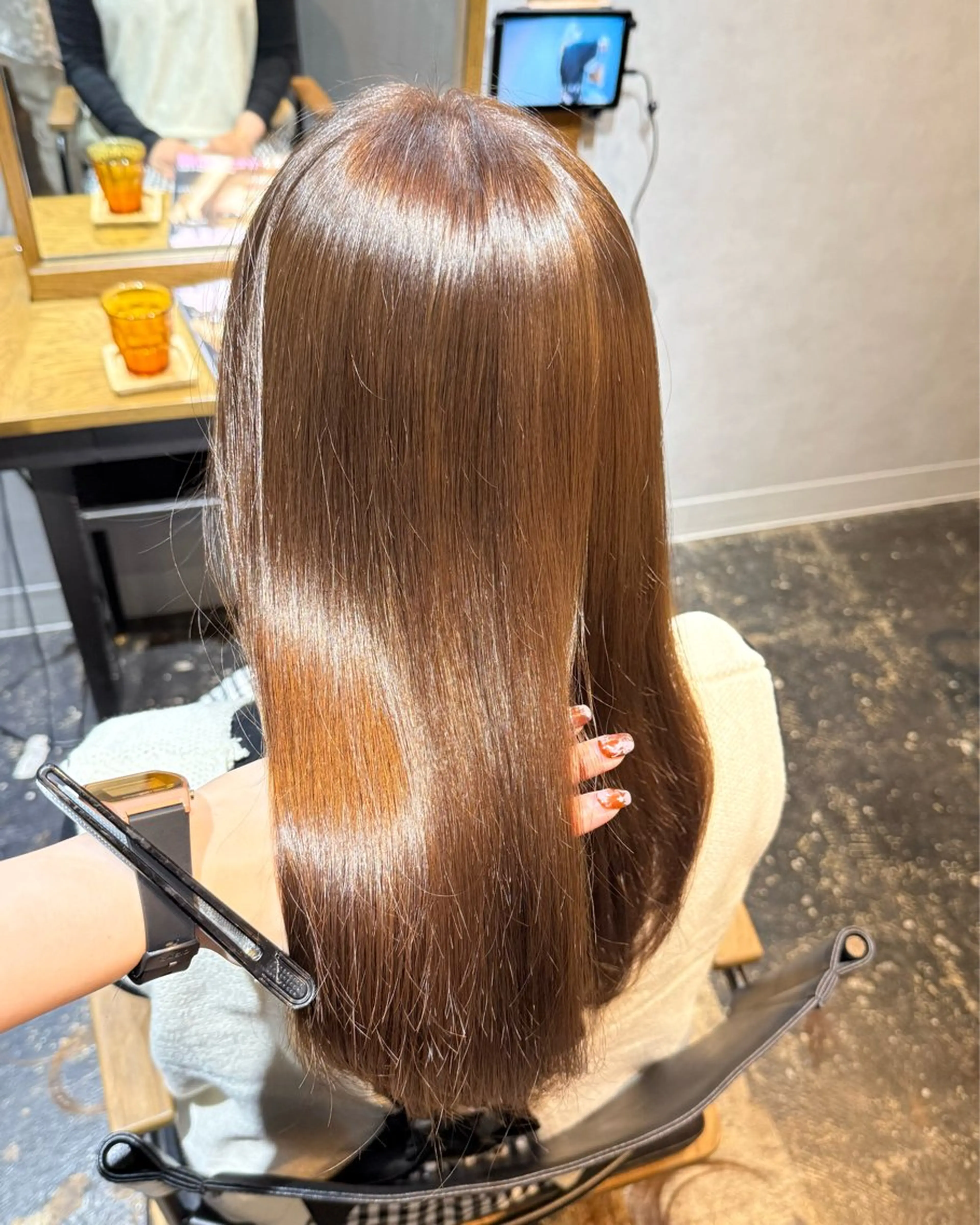 セミロング カラー ベージュカラー ブリーチ ダブルカラー ブリーチなしカラー ヘアカラー 透明感カラー/パーマ 🌀アオノアユミのヘアスタイル