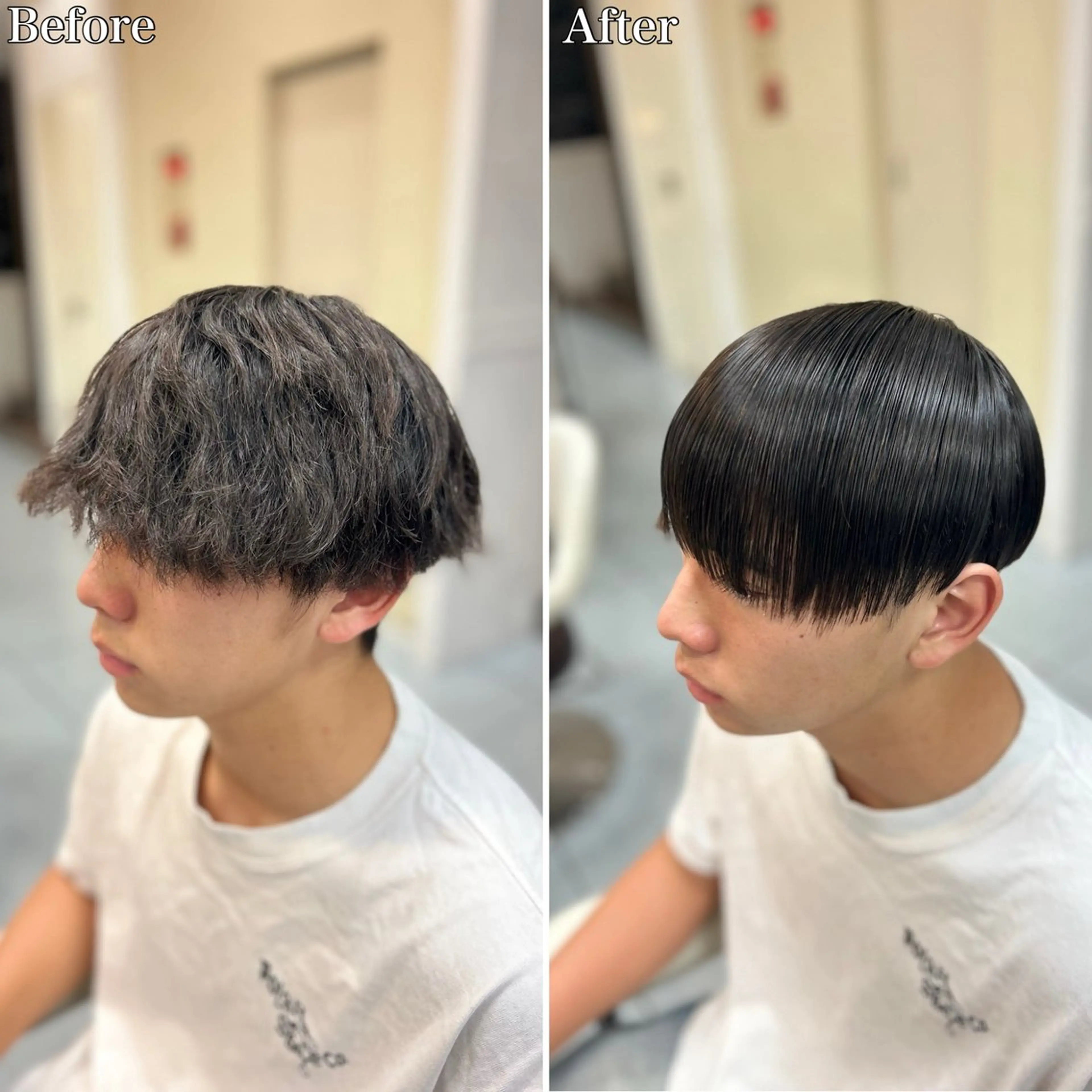 ショート パーマ メンズ 縮毛矯正 カット 縮毛矯正 トリートメント 🔮メンズ縮毛矯正 毛流れパーマ💎竹永のヘアスタイル