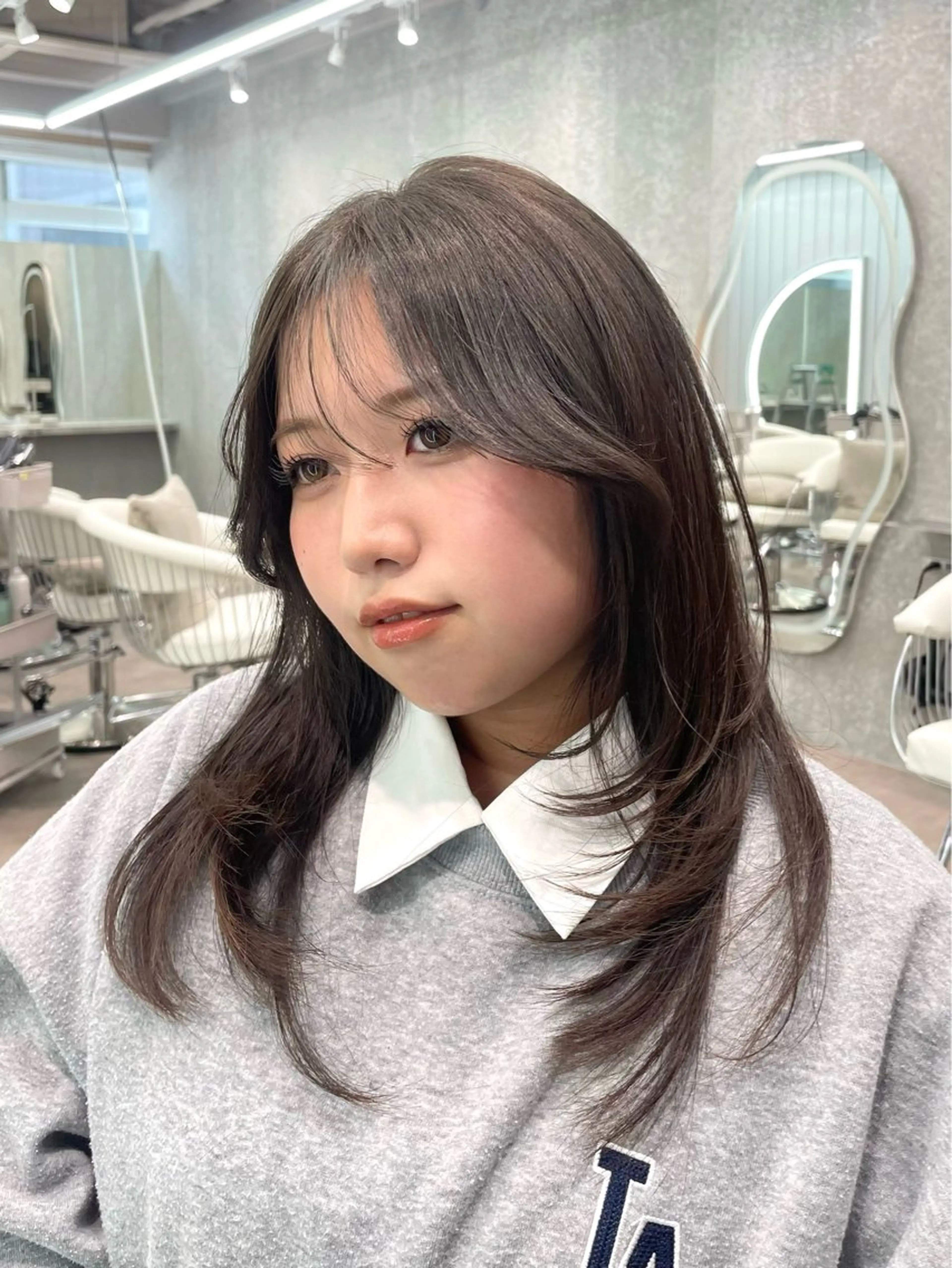 セミロング カット トリートメント 🪽韓国ヘア髪質改善 🪽なるのヘアスタイル