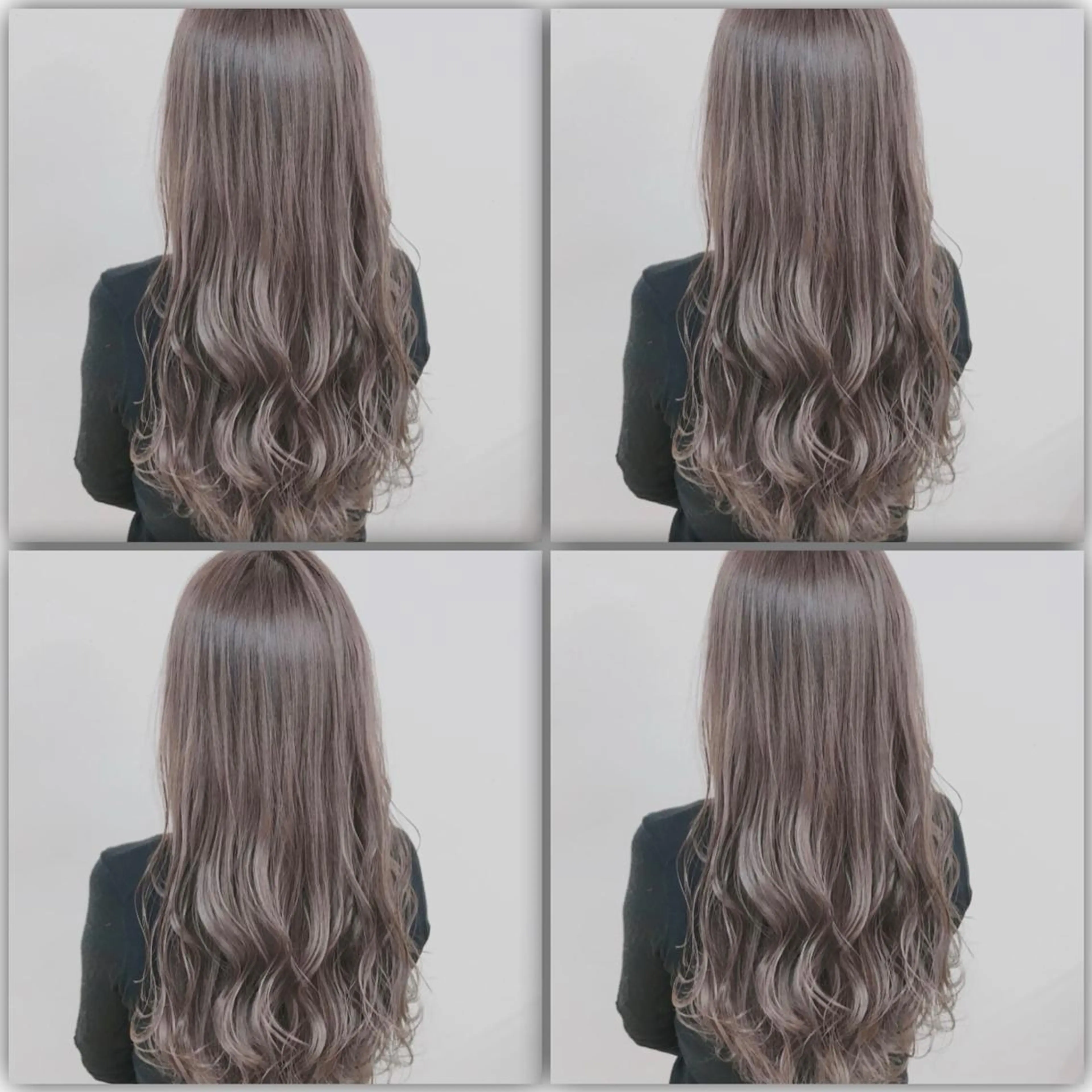 ロング カラー ケアブリーチ 韓国レイヤーKYONのヘアスタイル