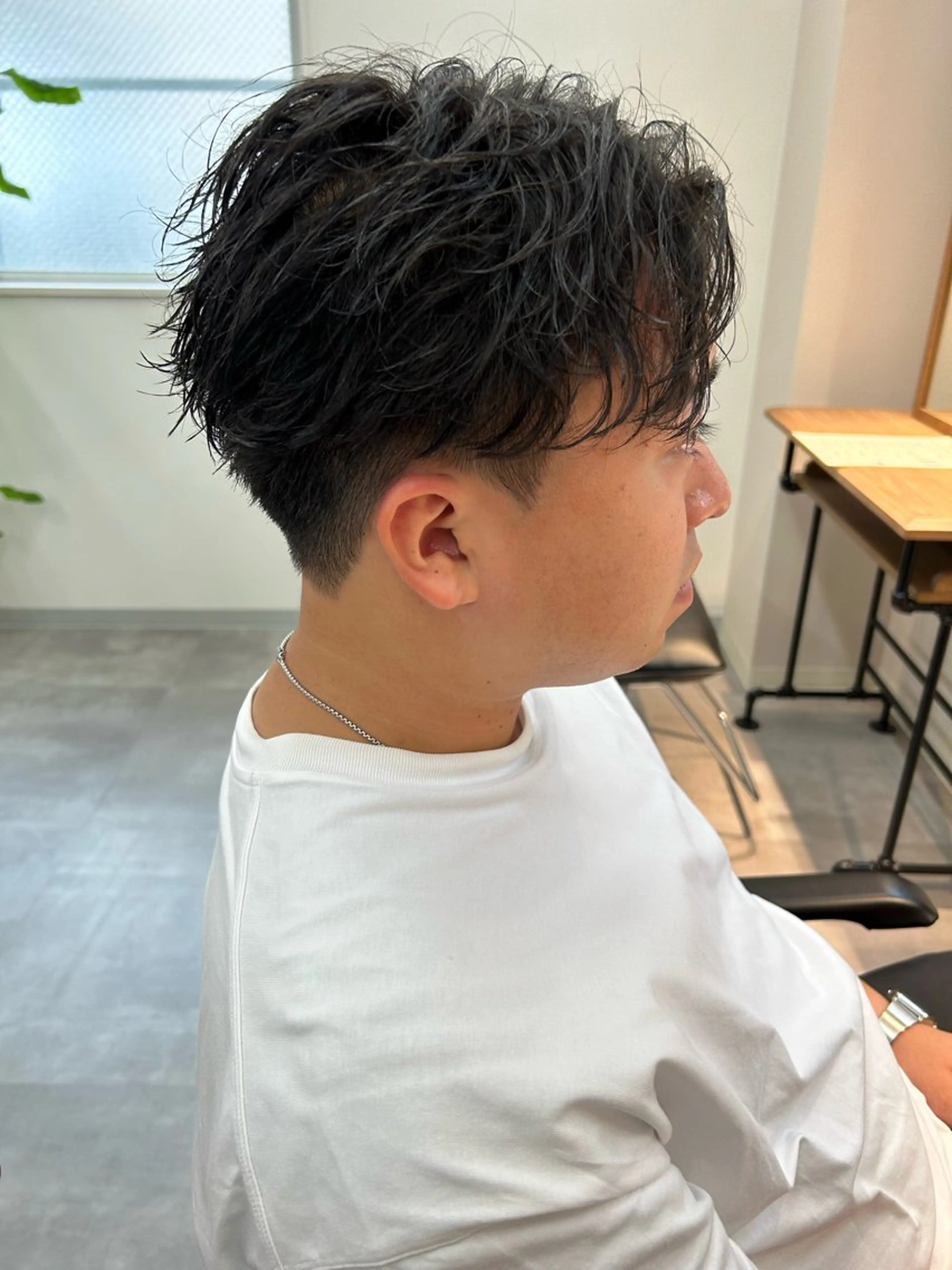 パーマ メンズ フェザーパーマ メンズパーマ カット パーマ 保立/メンズカット 千葉駅フェザーパーマのヘアスタイル
