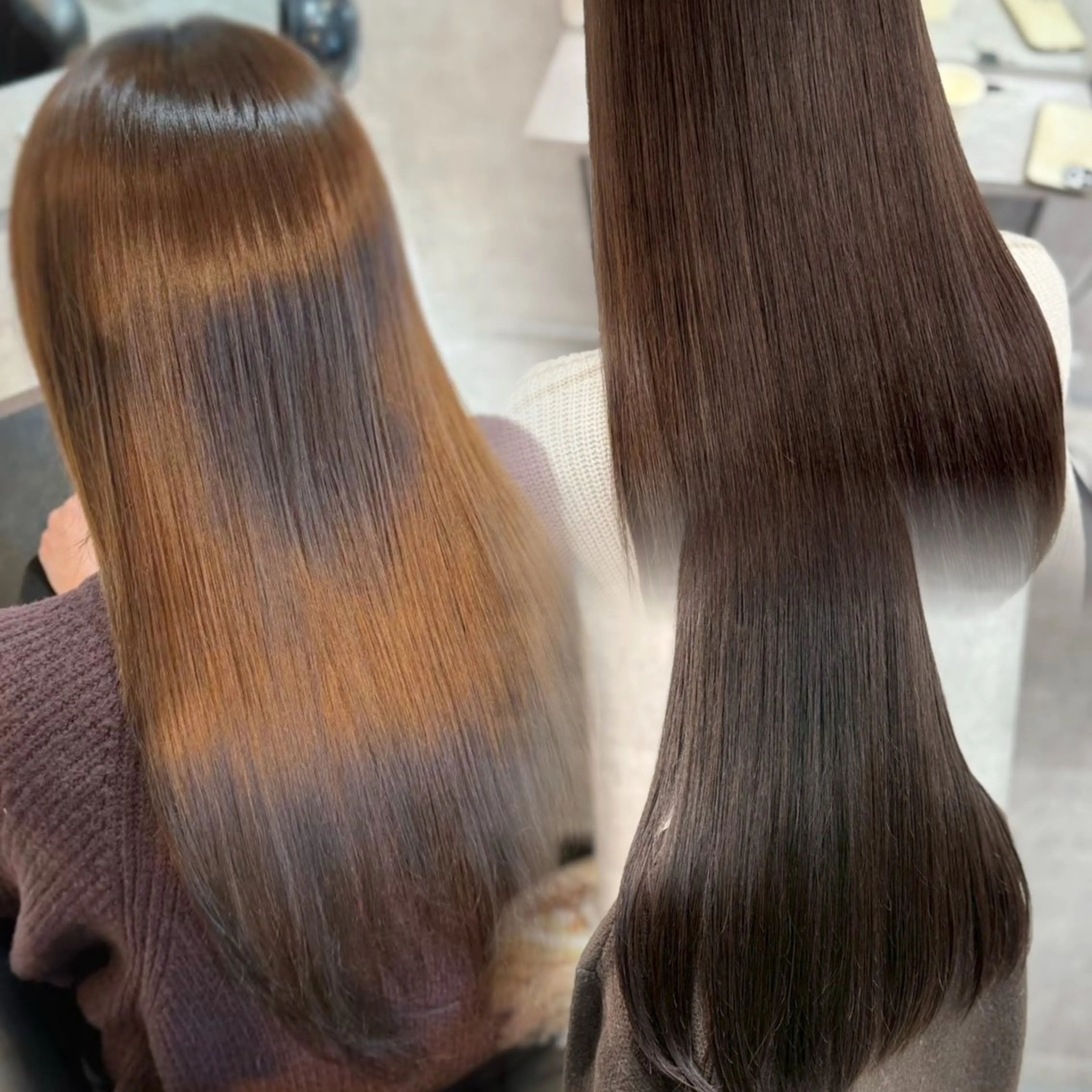 ロング くびれヘア 顔周りカット 髪質改善 韓国風ヘア レイヤーカット ヘアカラー トリートメント 韓国風/透明感カラー 髪質改善/ayacaのヘアスタイル