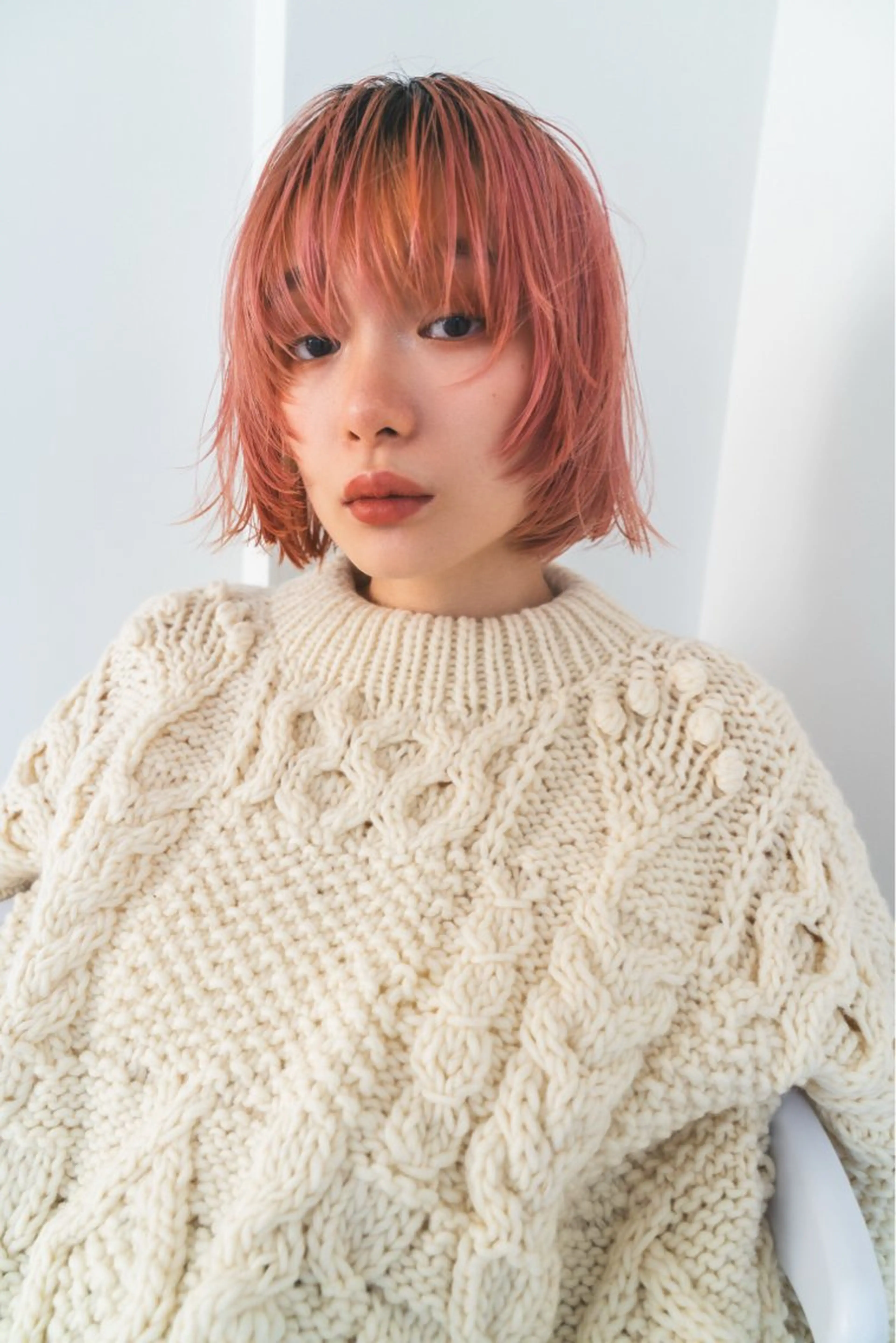 ショート カラー ルカ/ レイヤーカット🍓のヘアスタイル