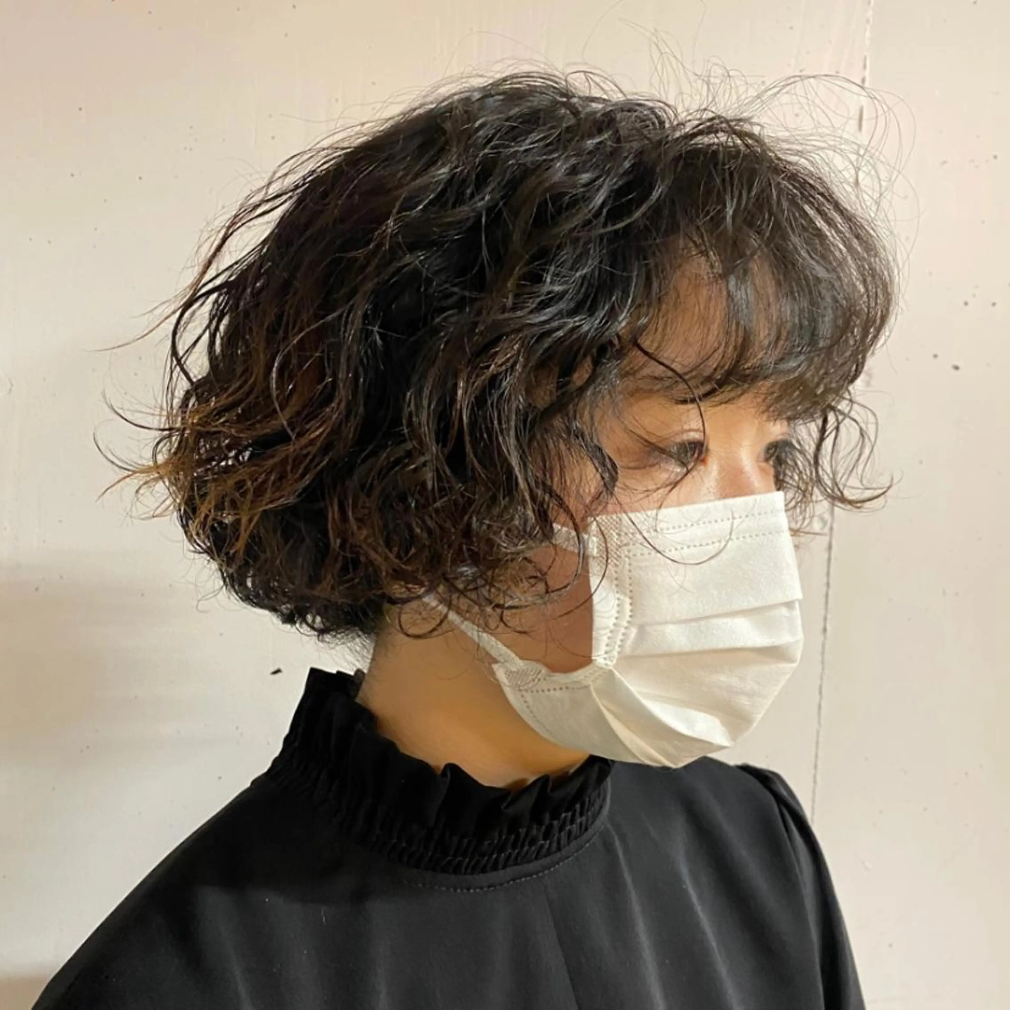 ショート パーマ Aust hair Stella新宿所属・Yuki☺︎パーマ レイヤーカットウルフのヘアスタイル