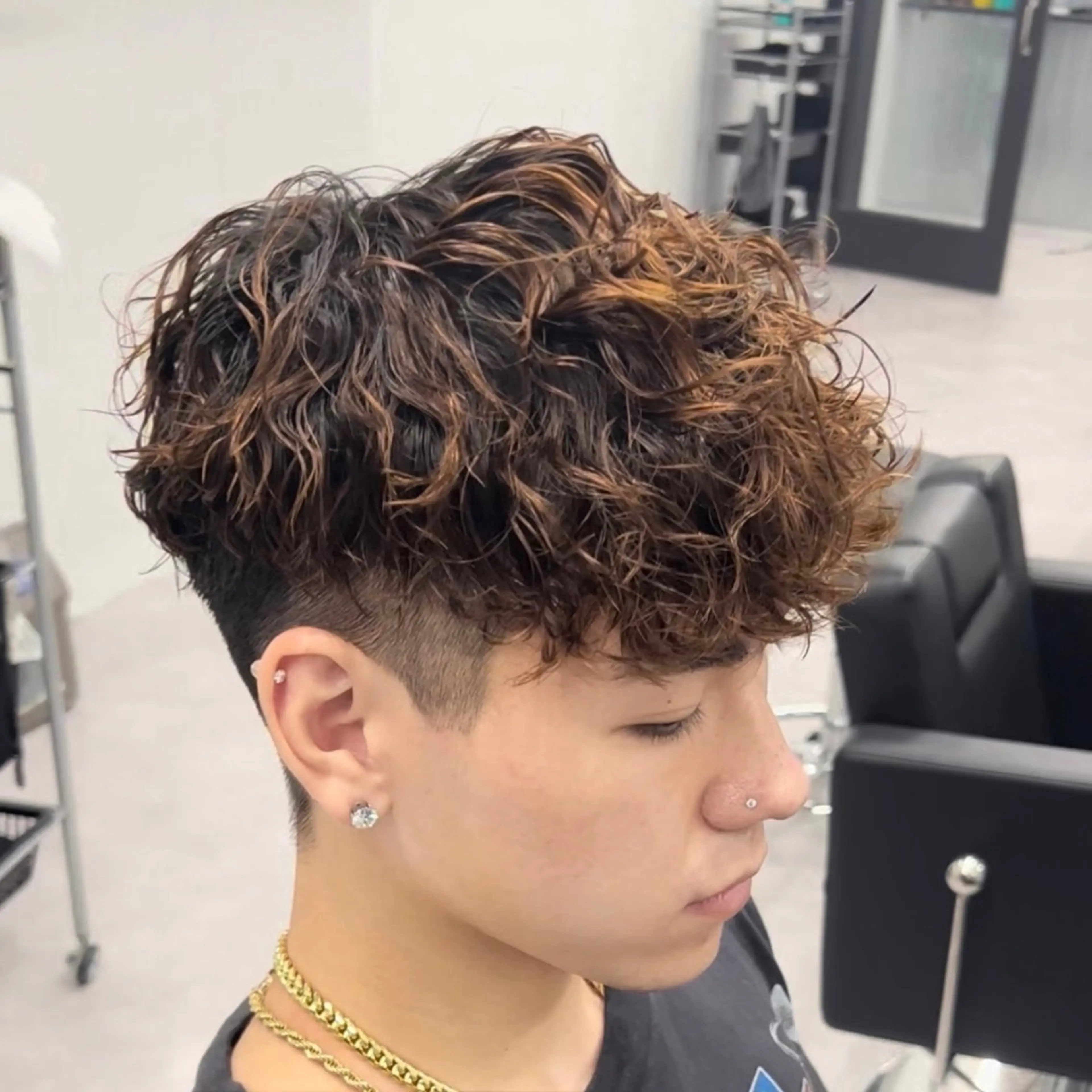 パーマ メンズ メンズパーマ スペインカール 【メンズ特化美容師】 🐍NAO🐍のヘアスタイル
