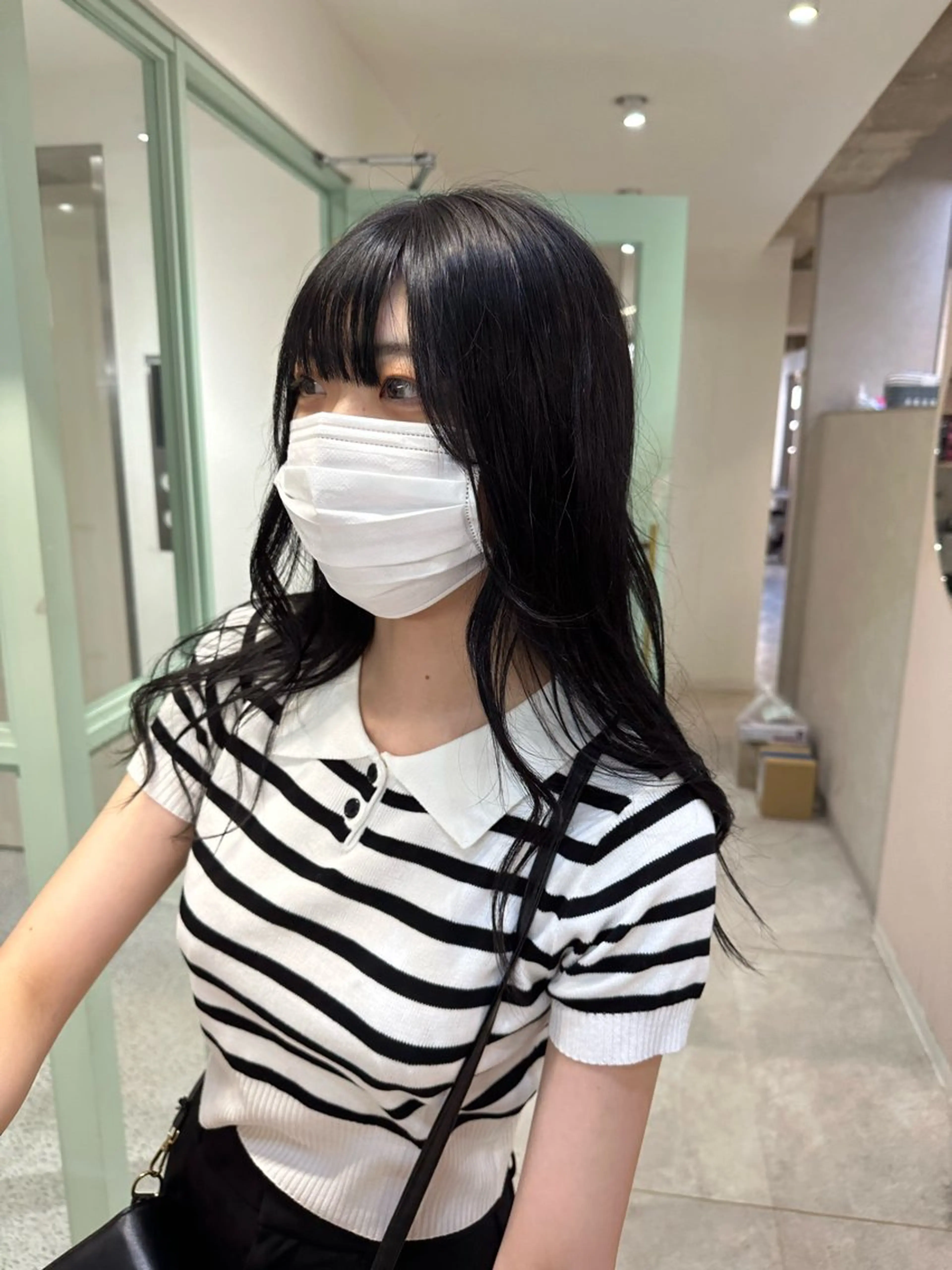 セミロング カラー naito/ブリーチ /エクステ/縮毛のヘアスタイル