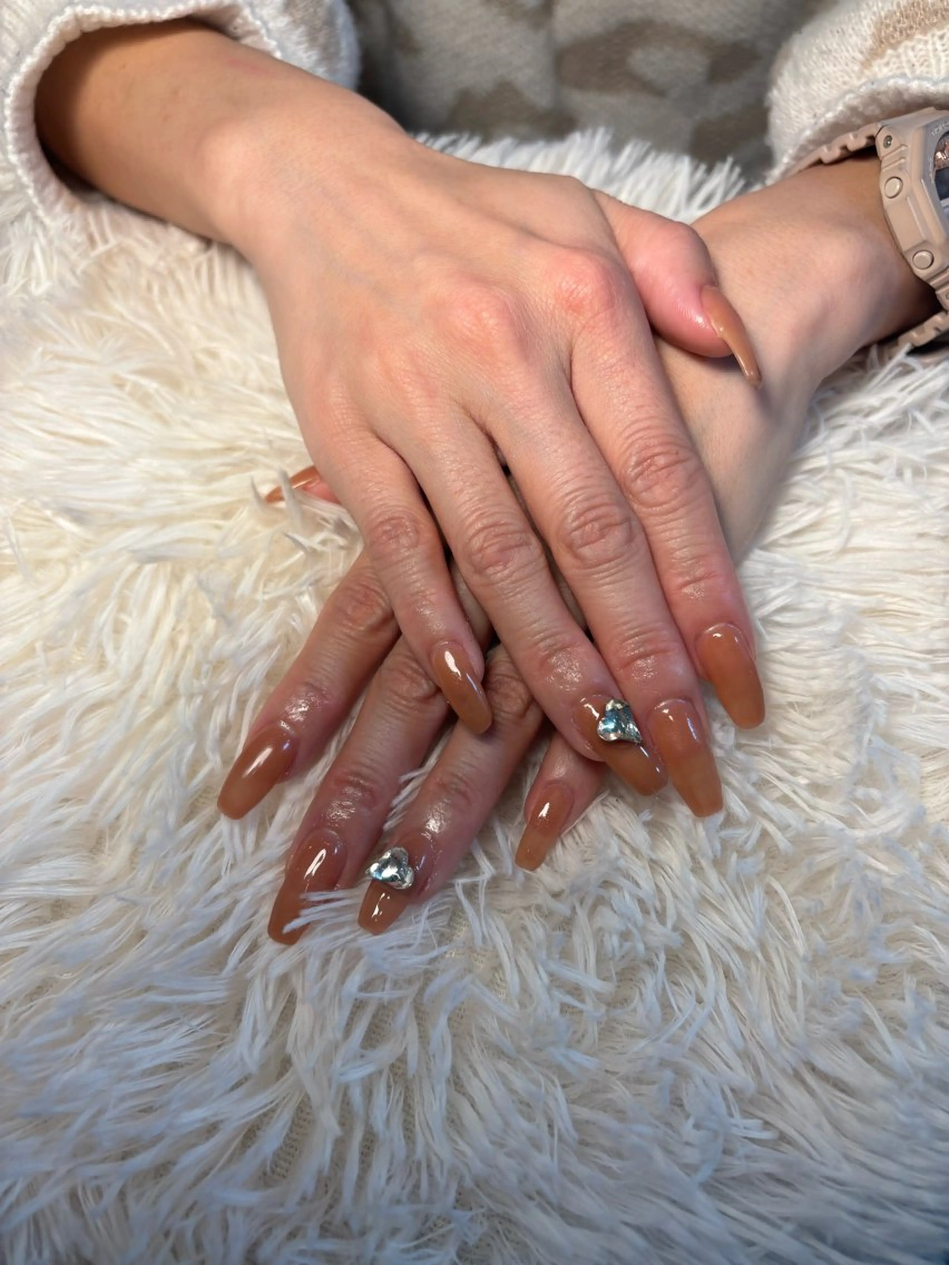 ネイル フラッシュネイル フットネイル フレンチネイル ジェルネイル ガラスフレンチ Nail salon Natulalのネイルデザイン