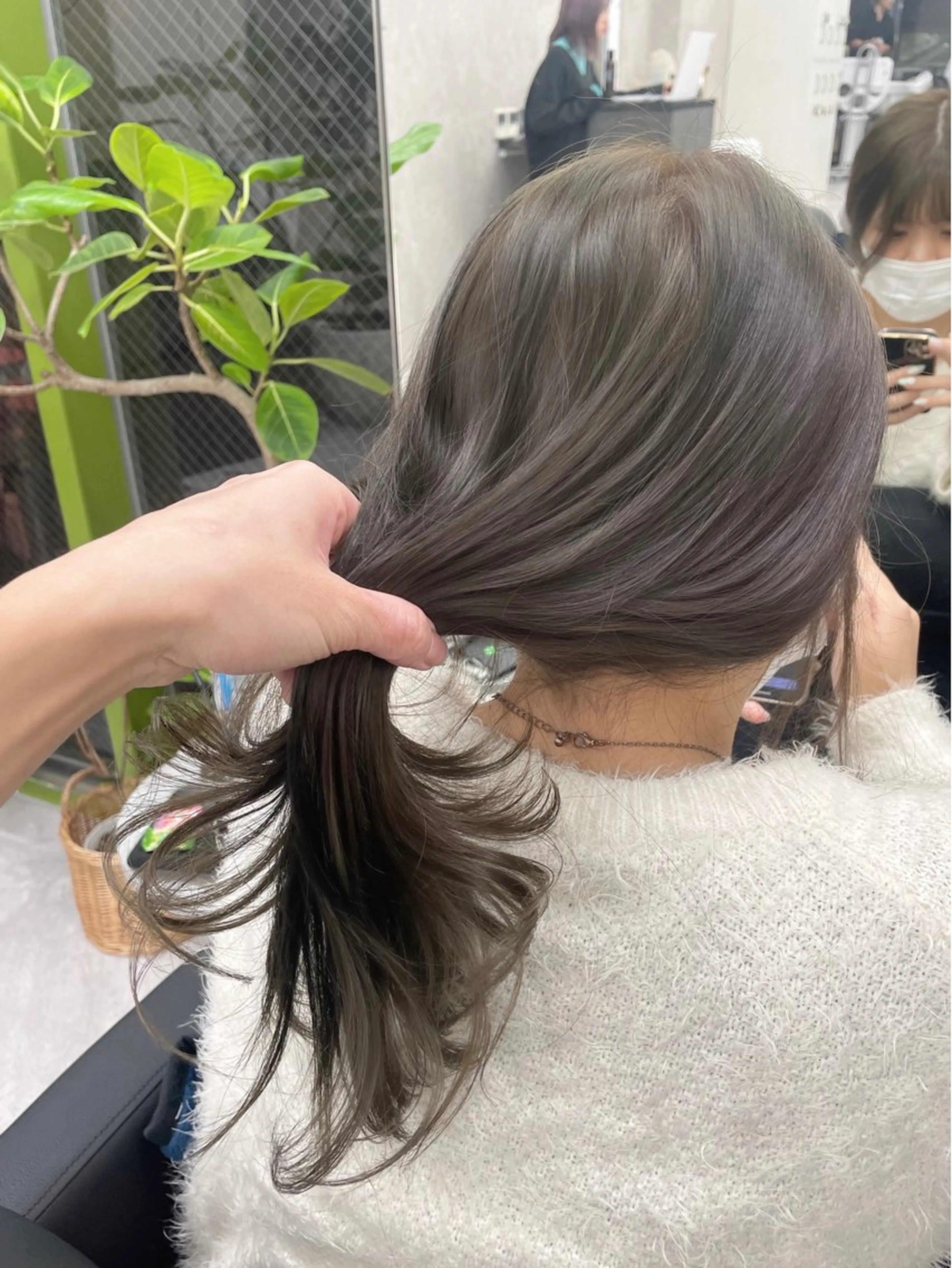 ロング カラー 髪質改善/赤み消し ブリーチなし心斎橋のヘアスタイル