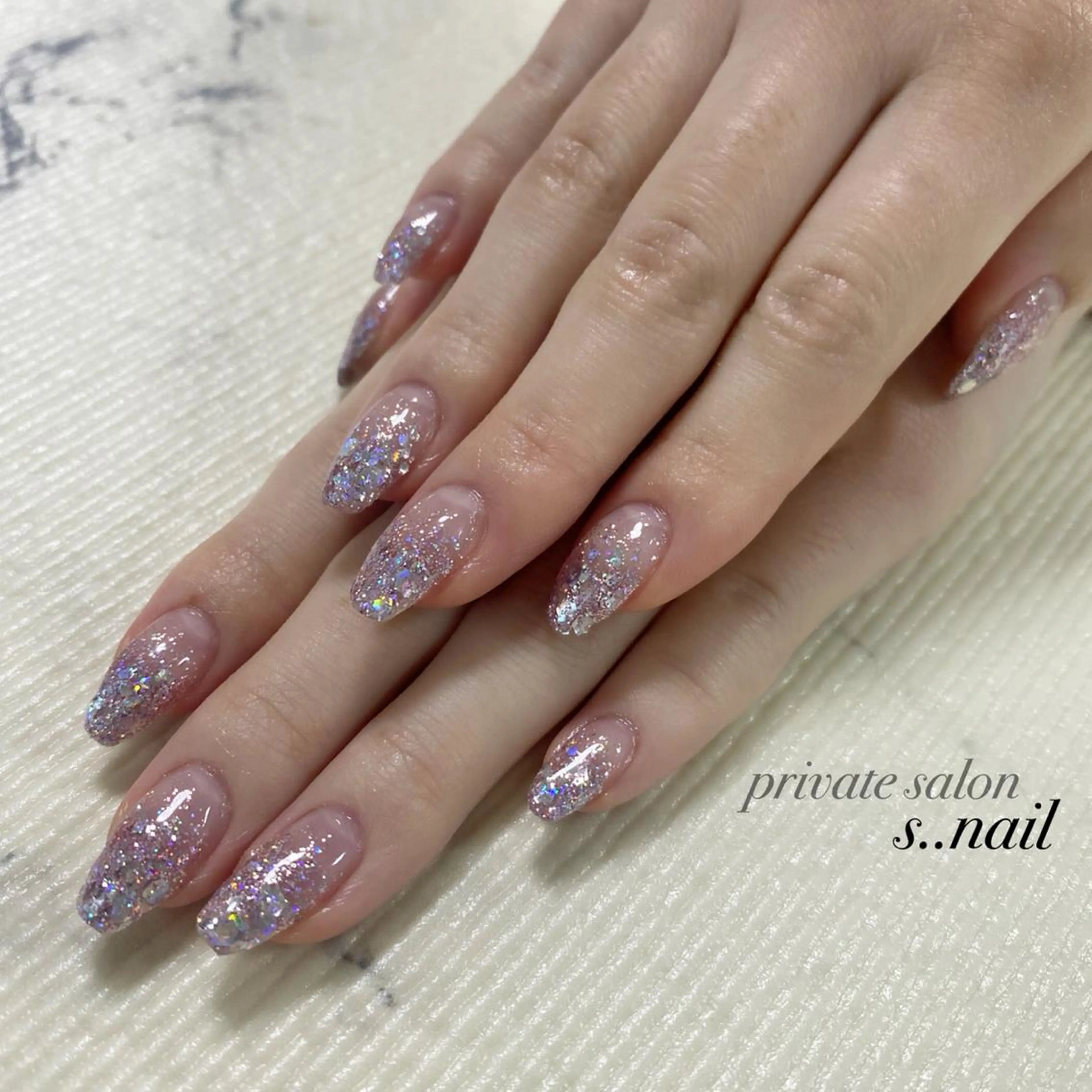 ネイル ピンク パープル シルバー ハンドネイル フットネイル s..nail / MORITAのネイルデザイン