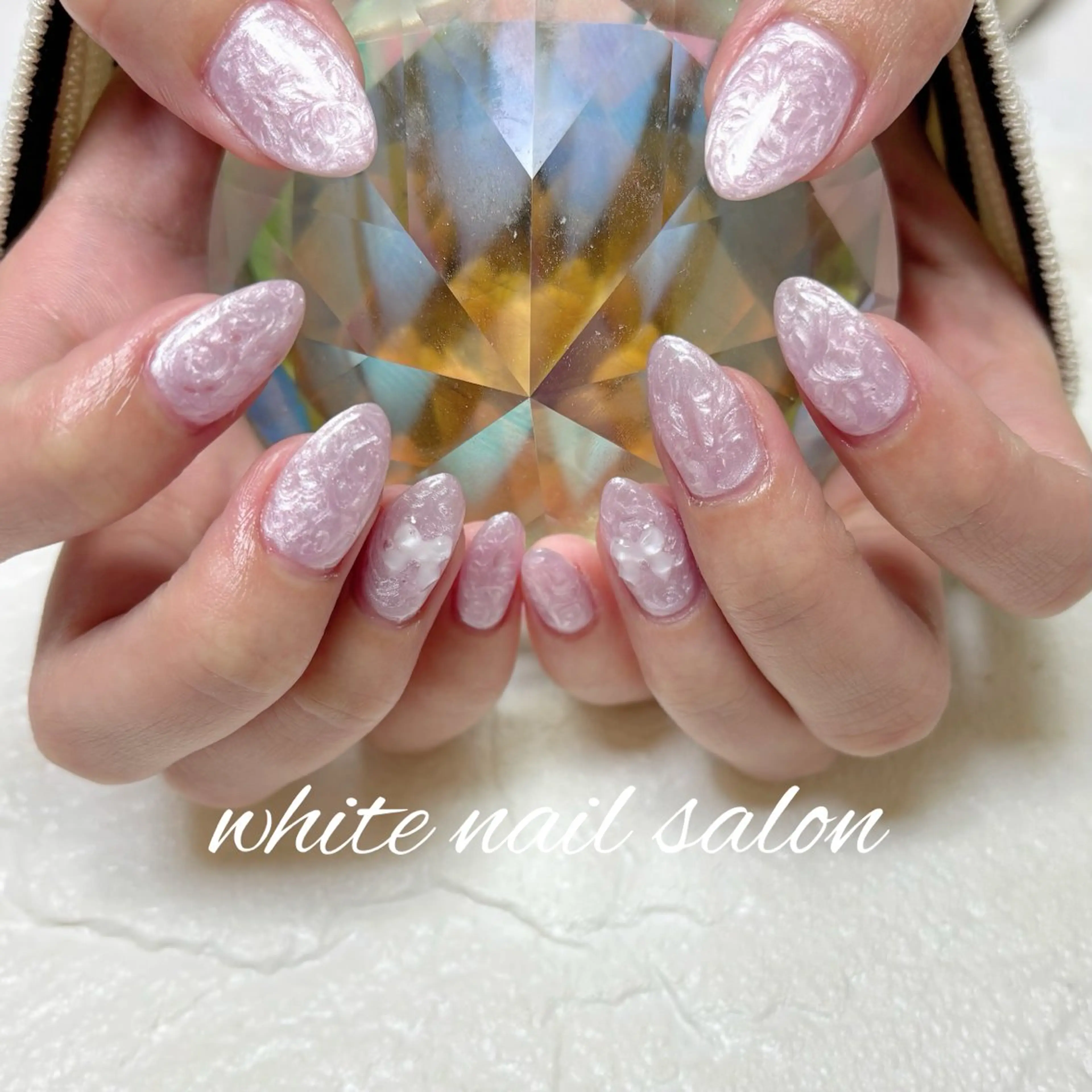 ネイル フットネイル ホワイト ハンドネイル white nail salonのネイルデザイン