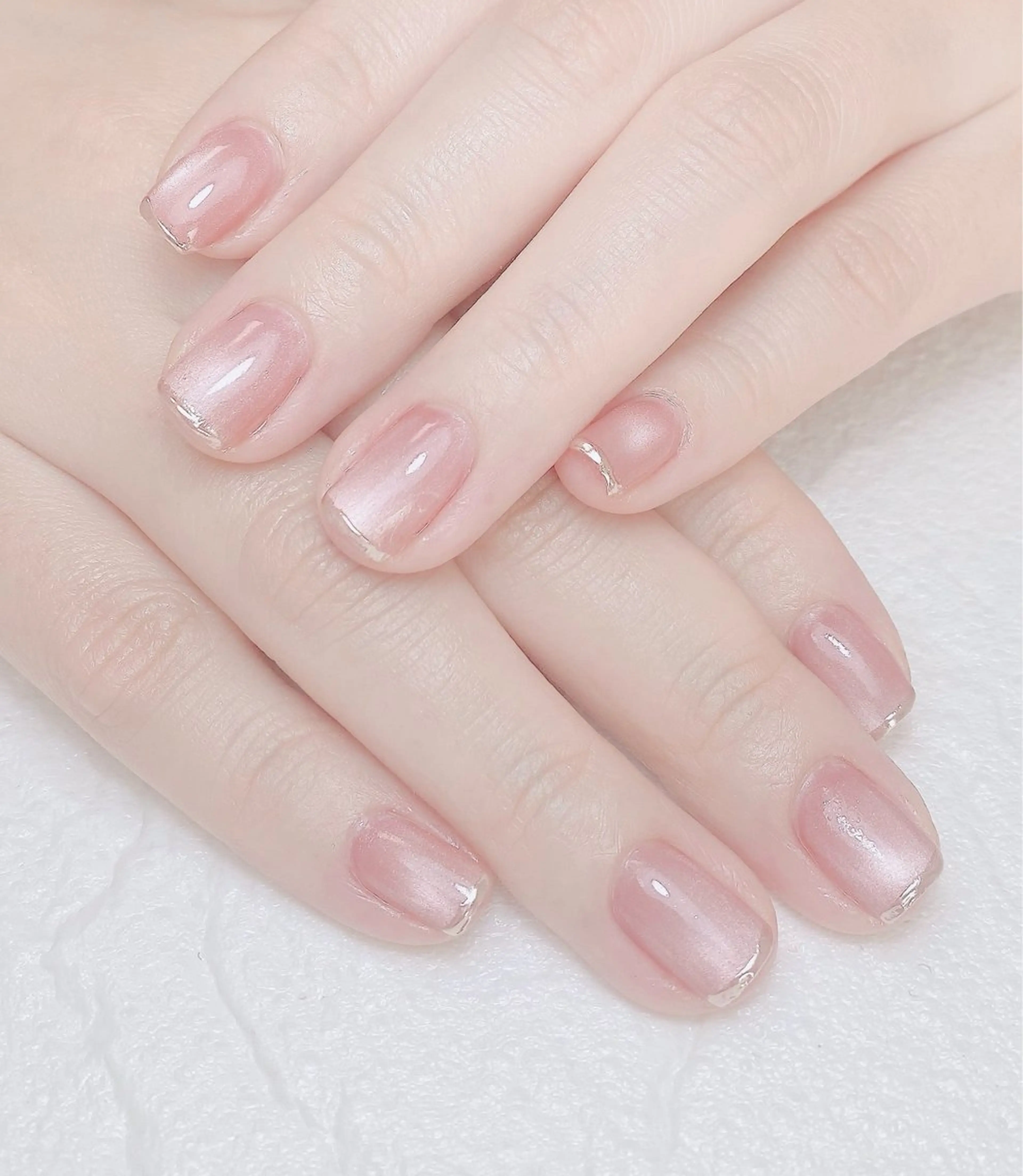 ネイル フレンチネイル マグネットネイル ミラーネイル ハンドネイル Nail Salon K 🧸美爪育成のネイルデザイン
