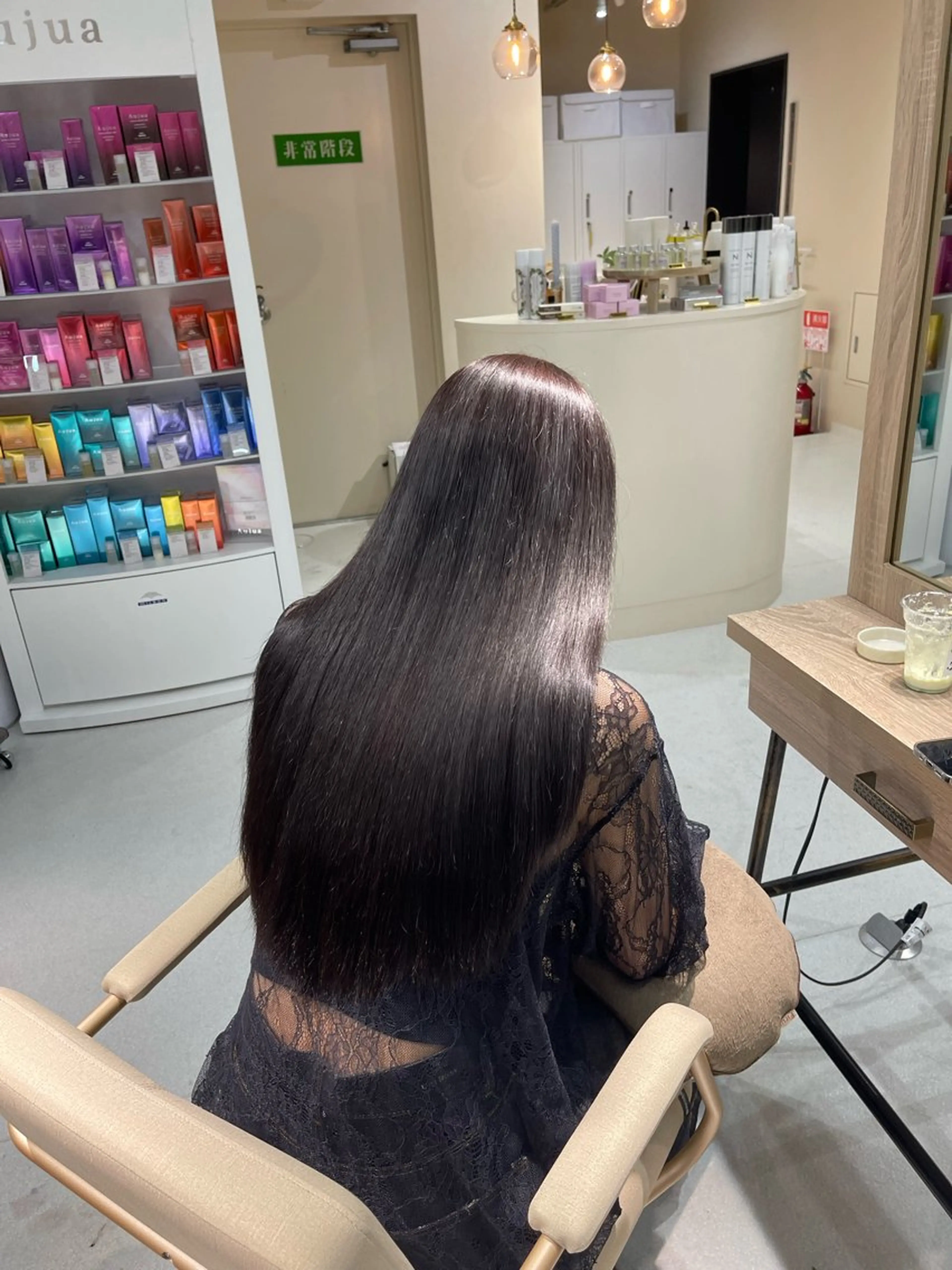 ロング ヘアカラー トリートメント 【haire】ヘアリ ー🎀mitsukiのヘアスタイル