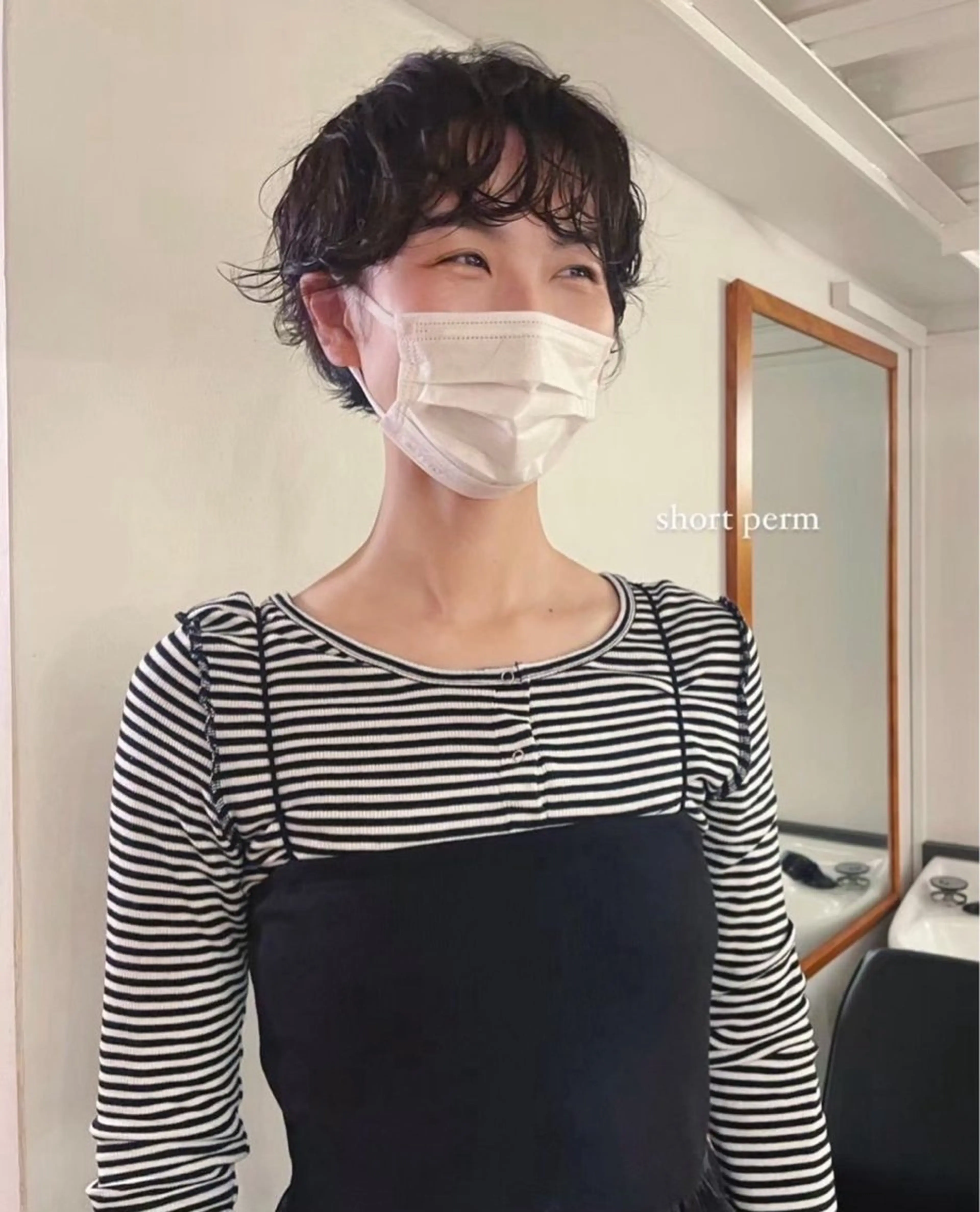 ショート 🍁レイヤー.ニュア ンスパーマ.🍁陸来のヘアスタイル