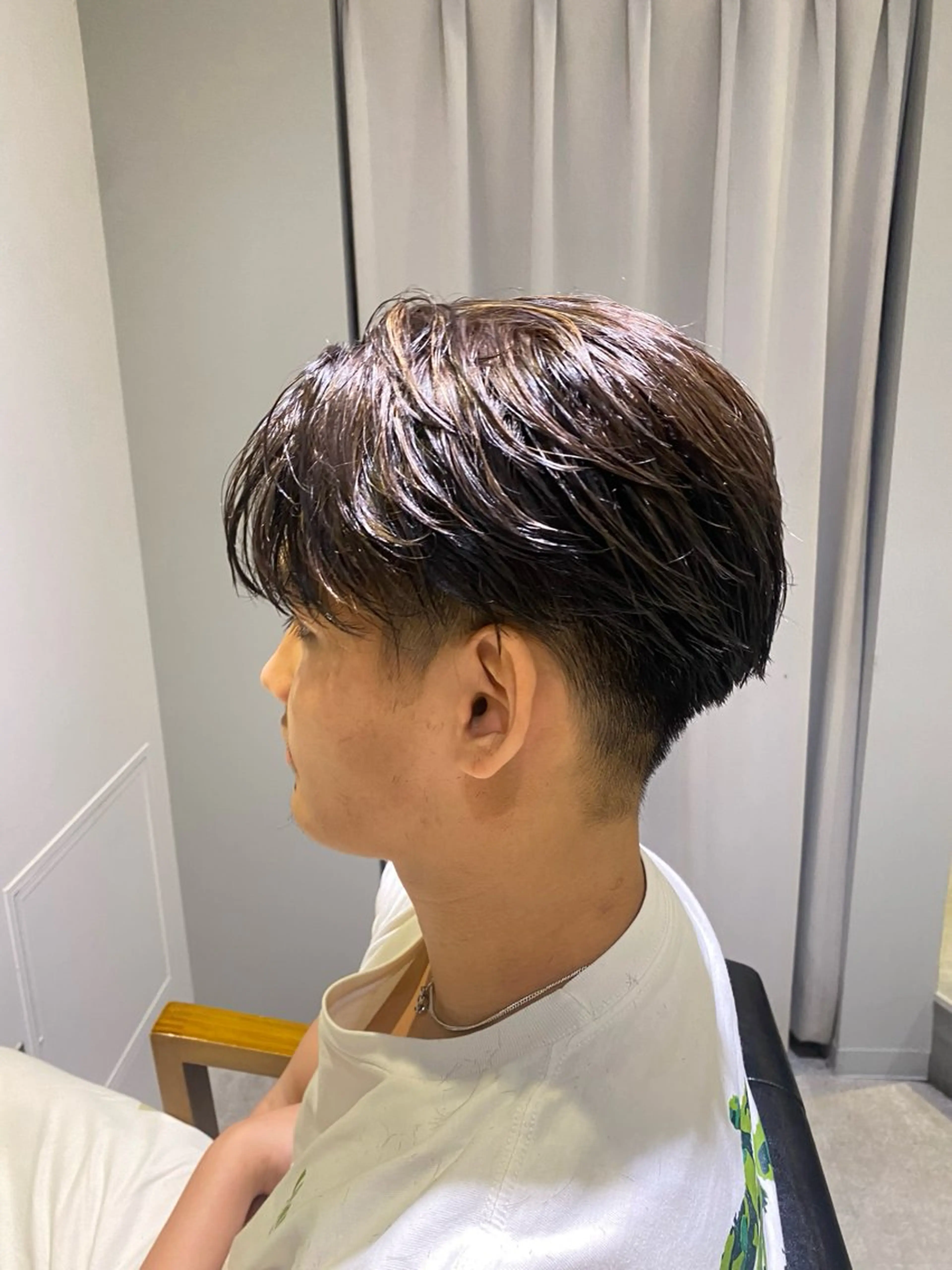 メンズ カット パーマ 似合わせスタイル： 叶夢のヘアスタイル
