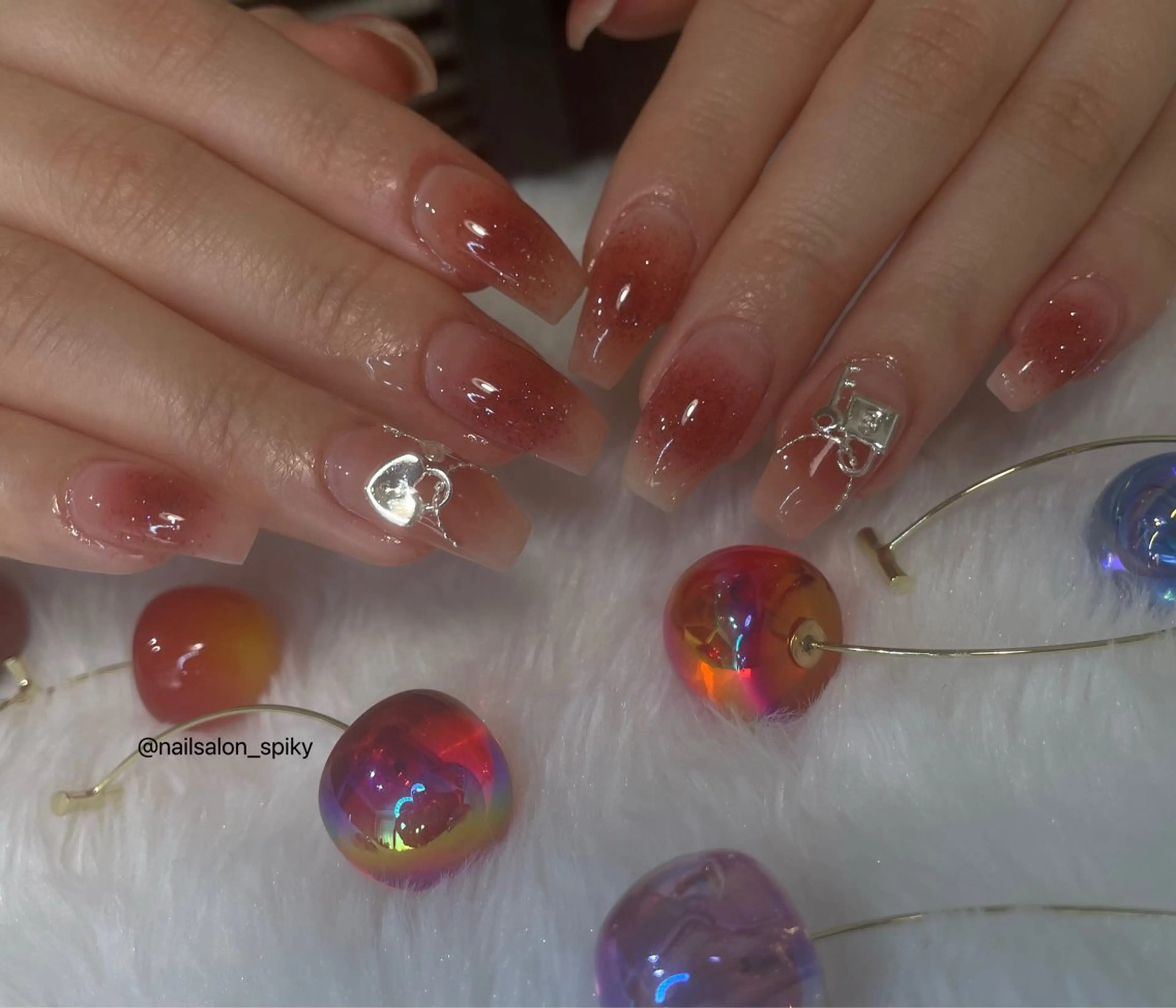 ネイル 持ち込み ハンドネイル Spiky とうげ ふうかのネイルデザイン