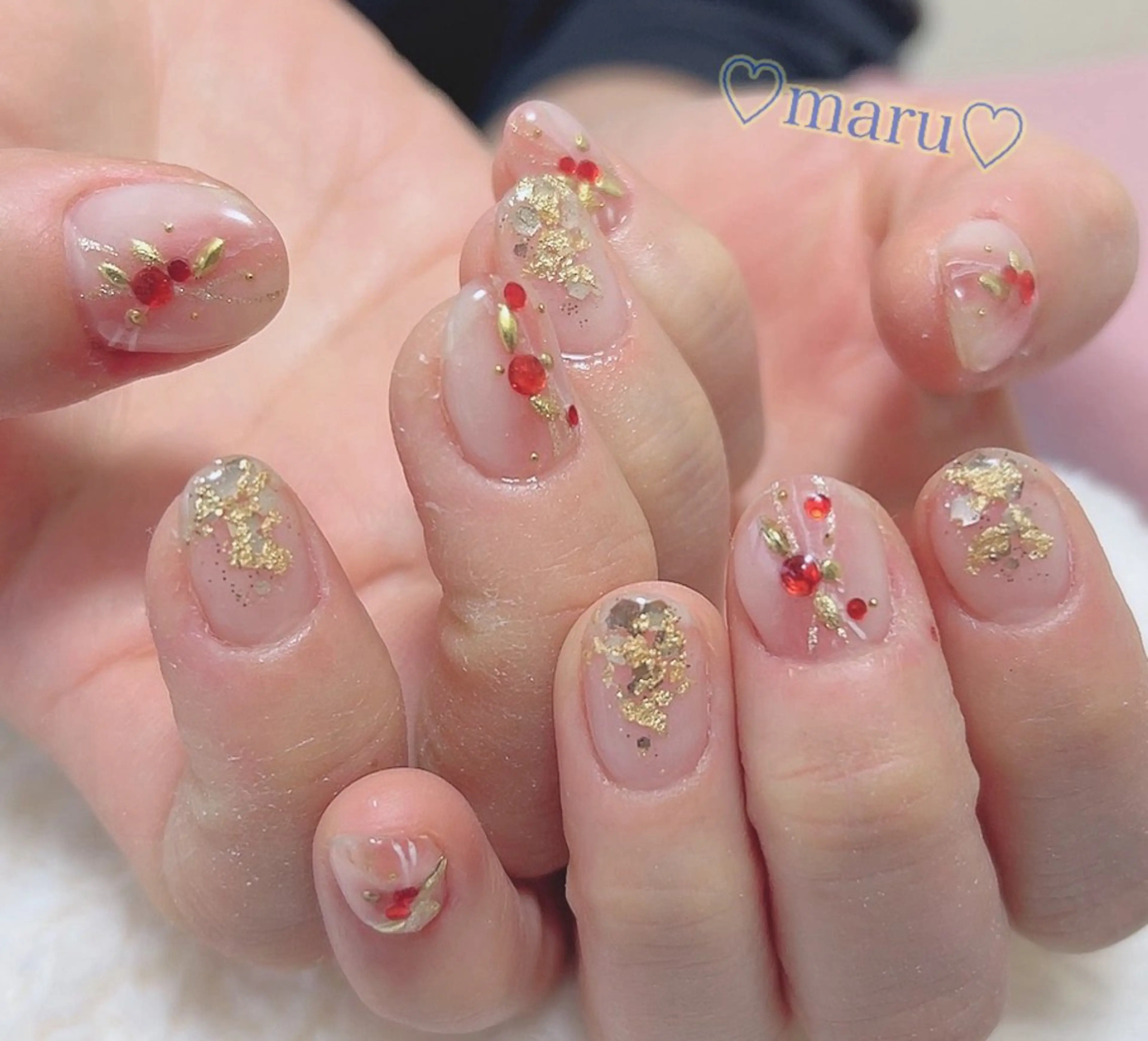 ネイル ハンドネイル フットネイル まるみ ♡のネイルデザイン