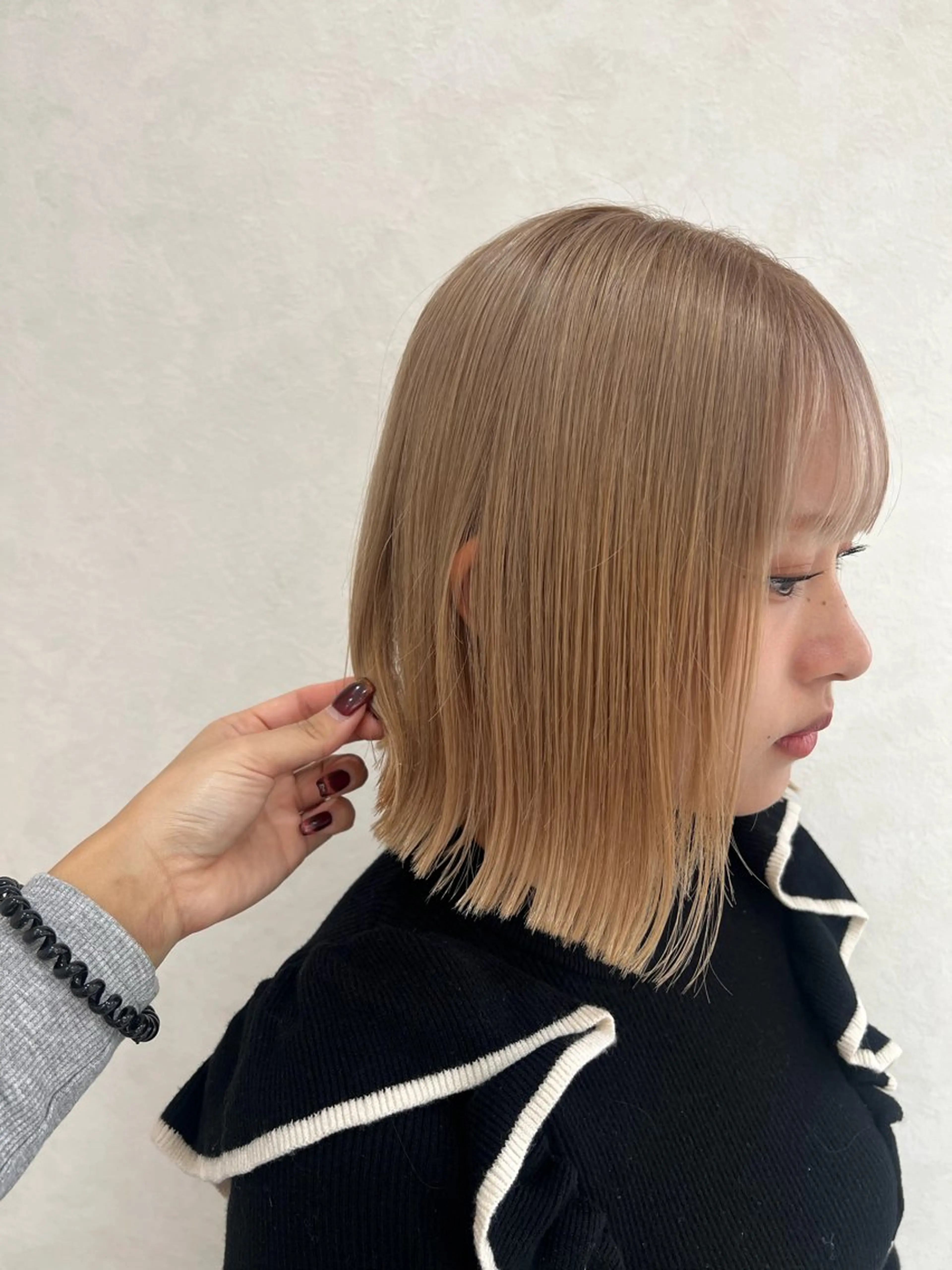 ショート ボブ 韓国風🫧艶カラー 💟ran💟のヘアスタイル