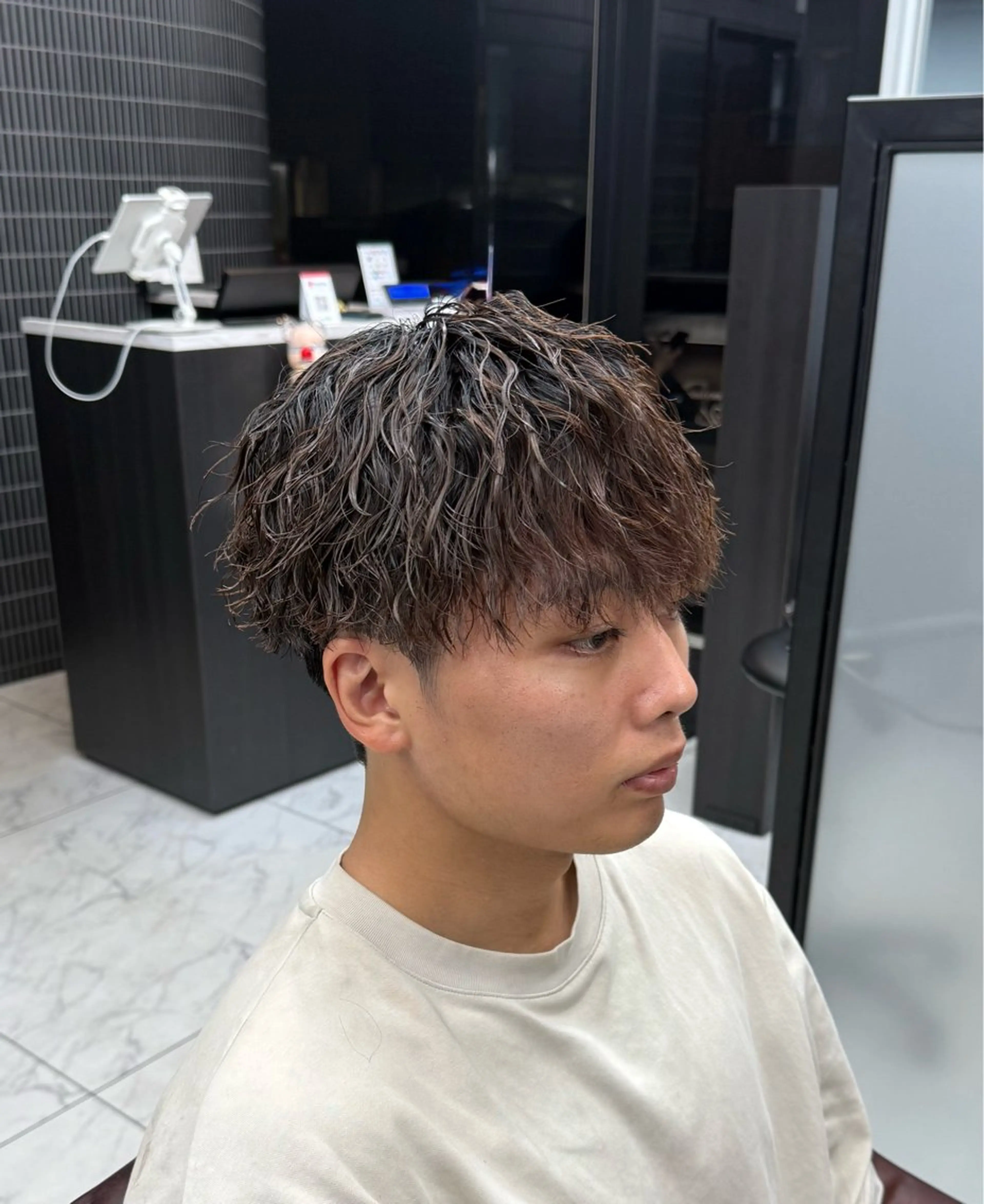ショート パーマ メンズ カット パーマ SOLEIL 白井 ／メンズ専門のヘアスタイル