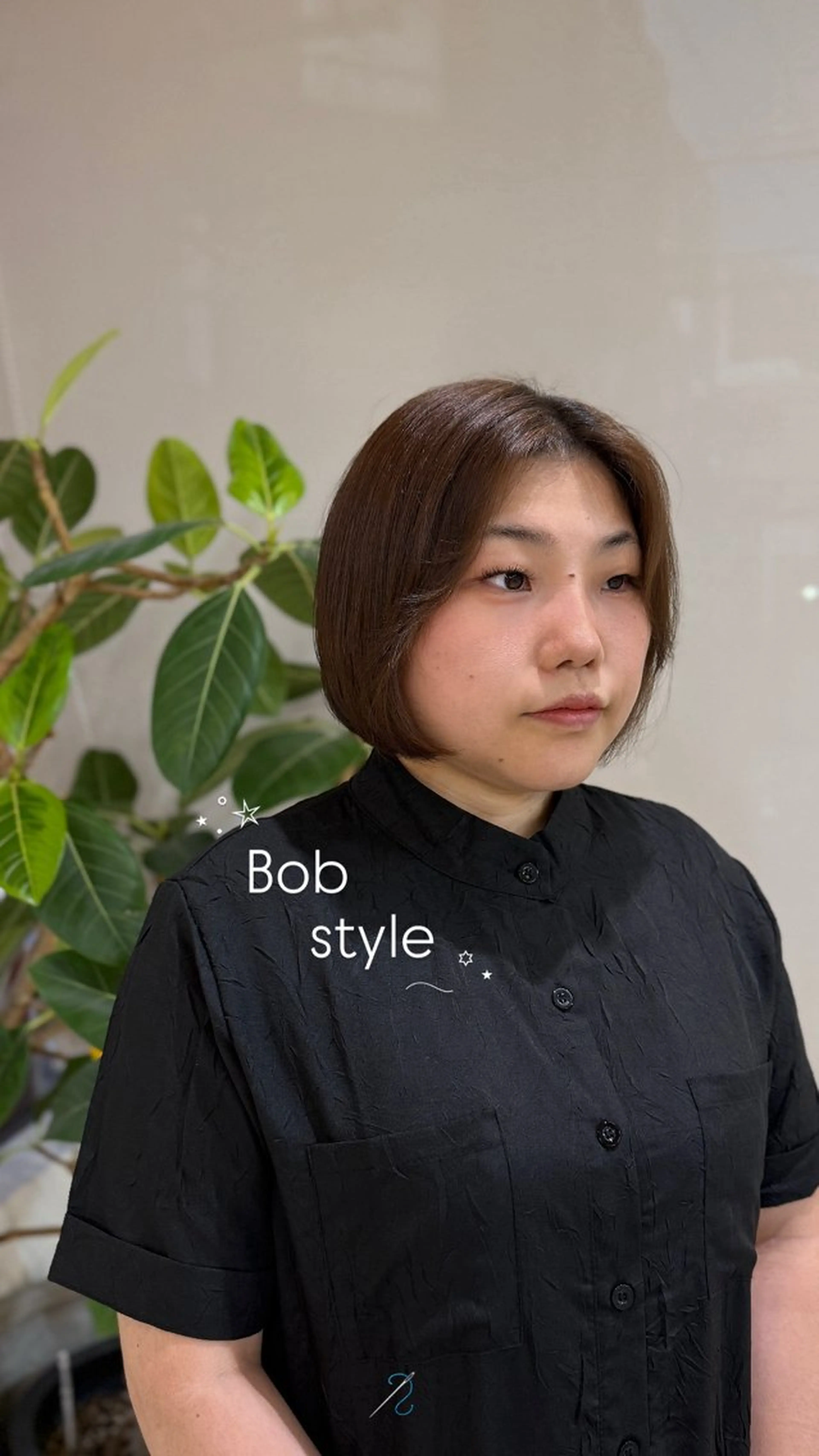 ミディアム カット Aoi /暖色カラー /ボブモデル募集🪐のヘアスタイル