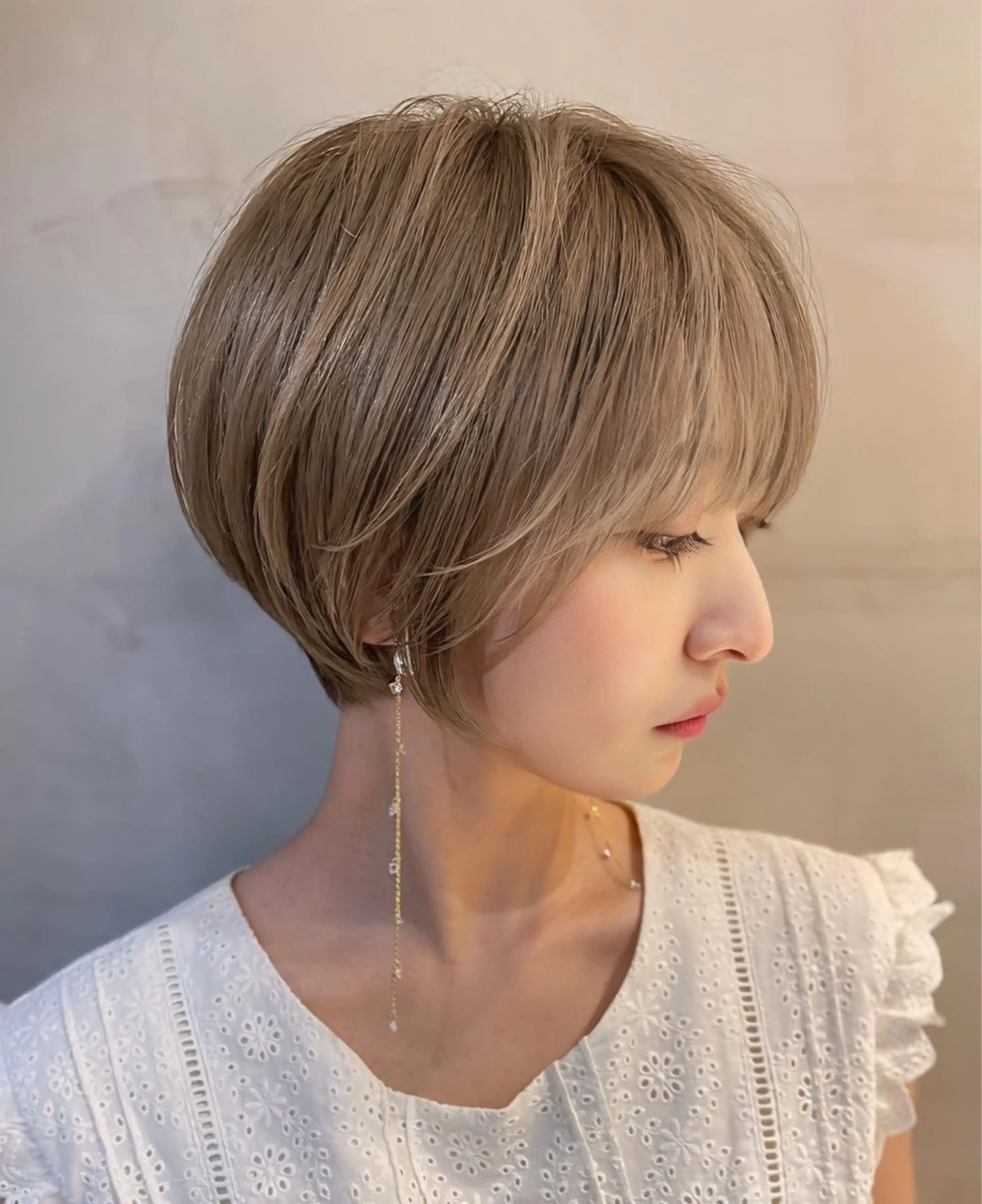 ショート カラー カット トリートメント 💛うる艶ハイトーン LEON💛のヘアスタイル