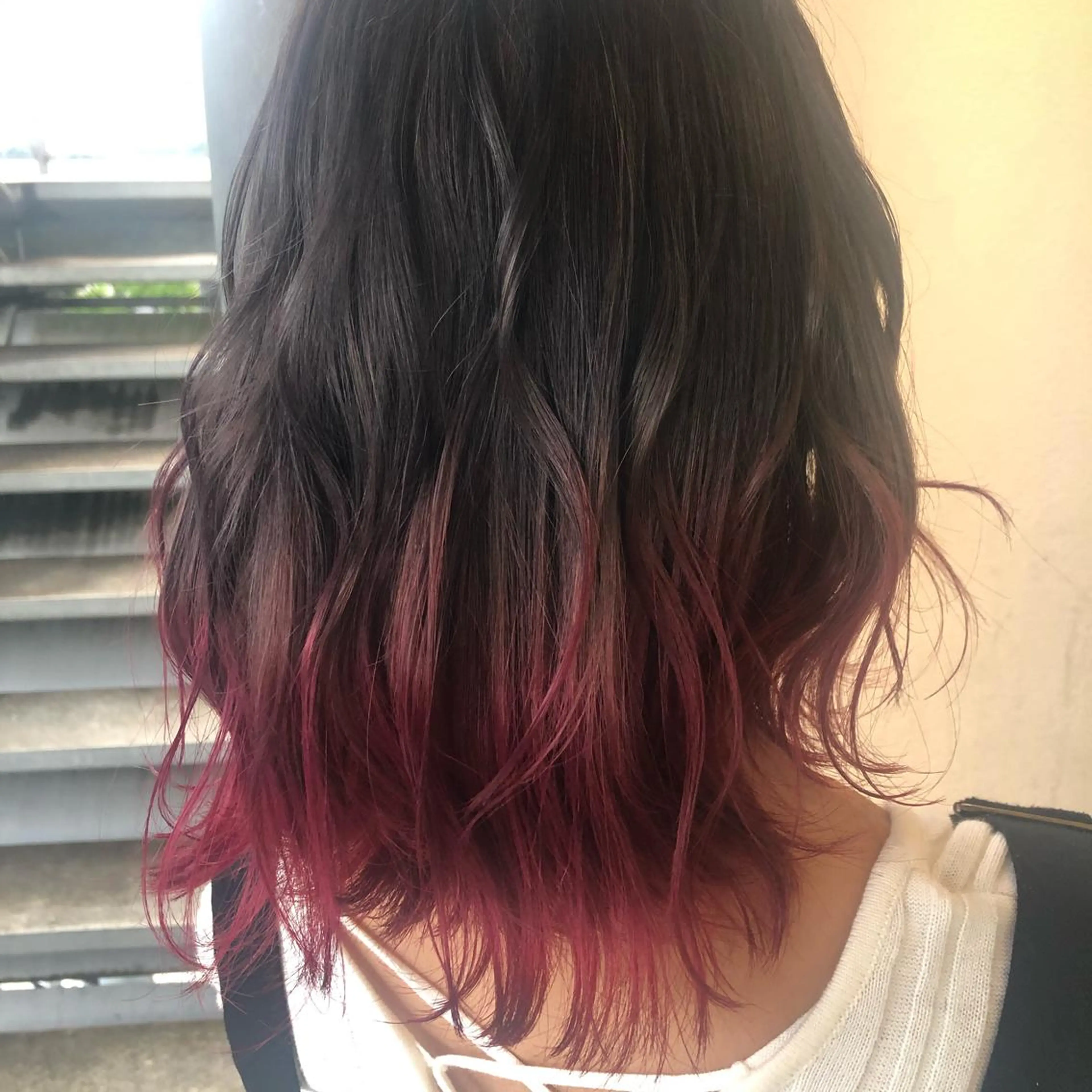 ミディアム カラー ヘアカラー 小森 樹奈のヘアスタイル