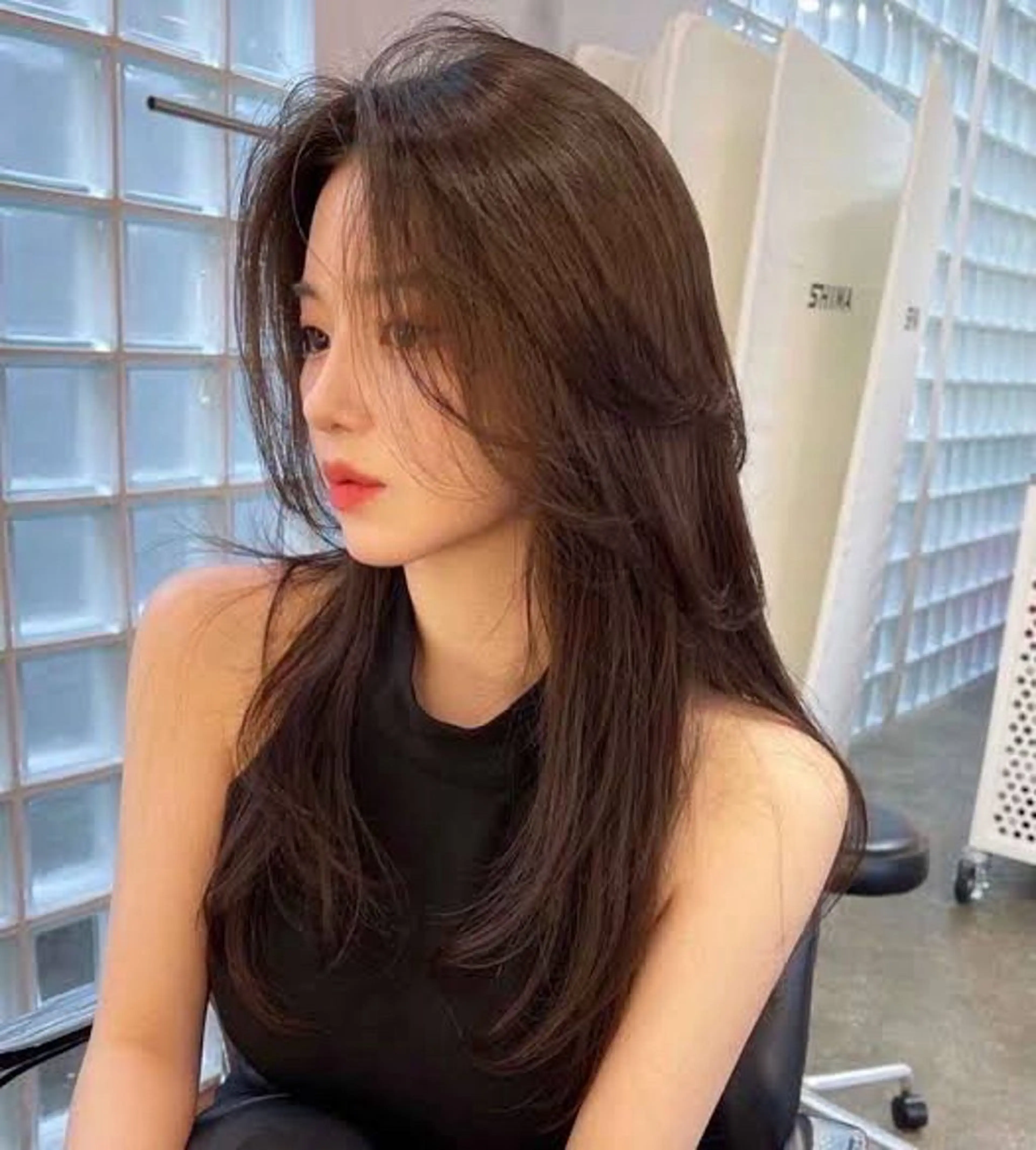 ロング 韓国風ヘア レイヤーカット 吉祥寺エクステ 🌟hiraiのヘアスタイル