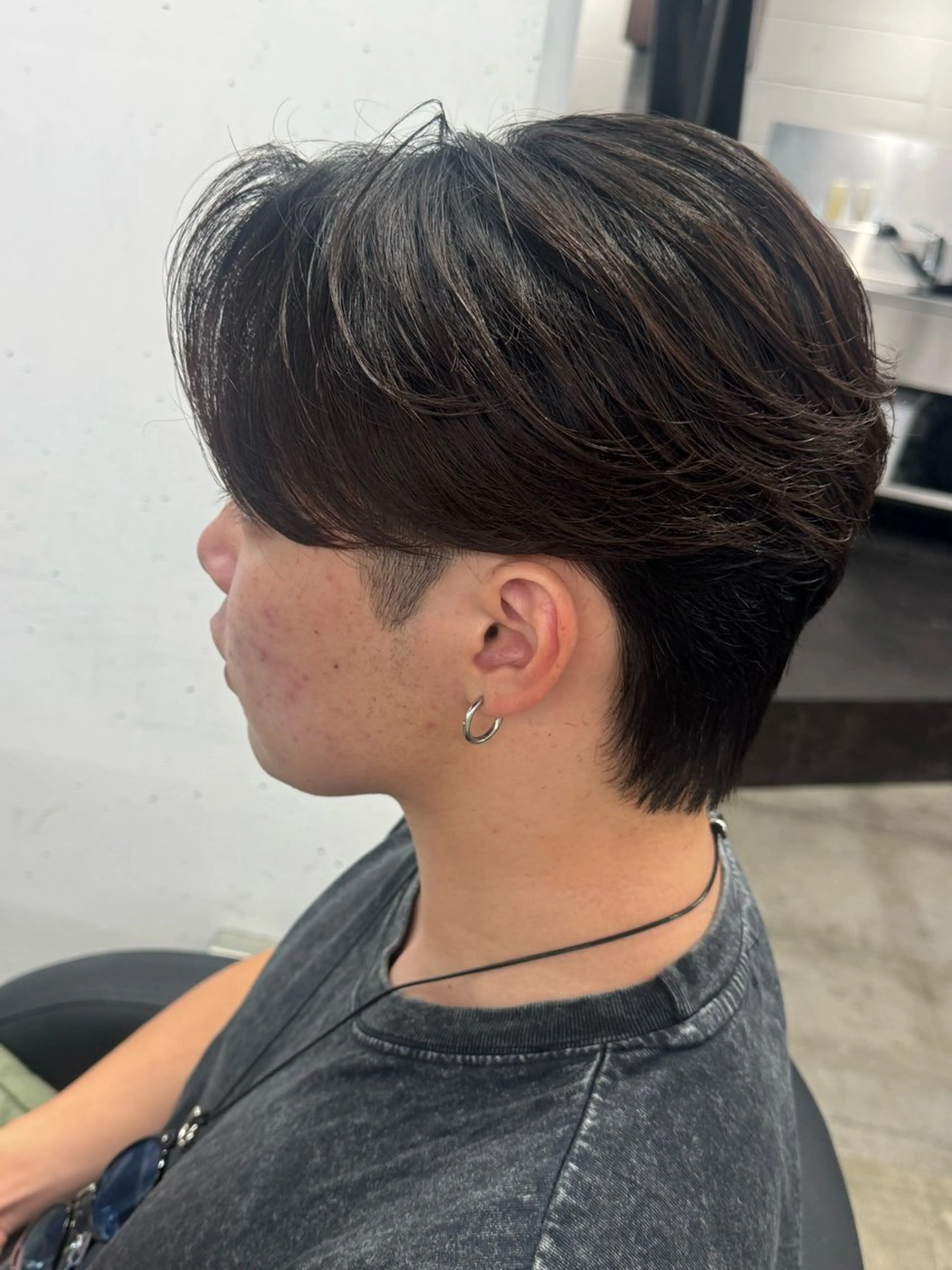 ショート パーマ メンズ カット パーマ トリートメント Pia/KIRIA /福岡美容室のヘアスタイル