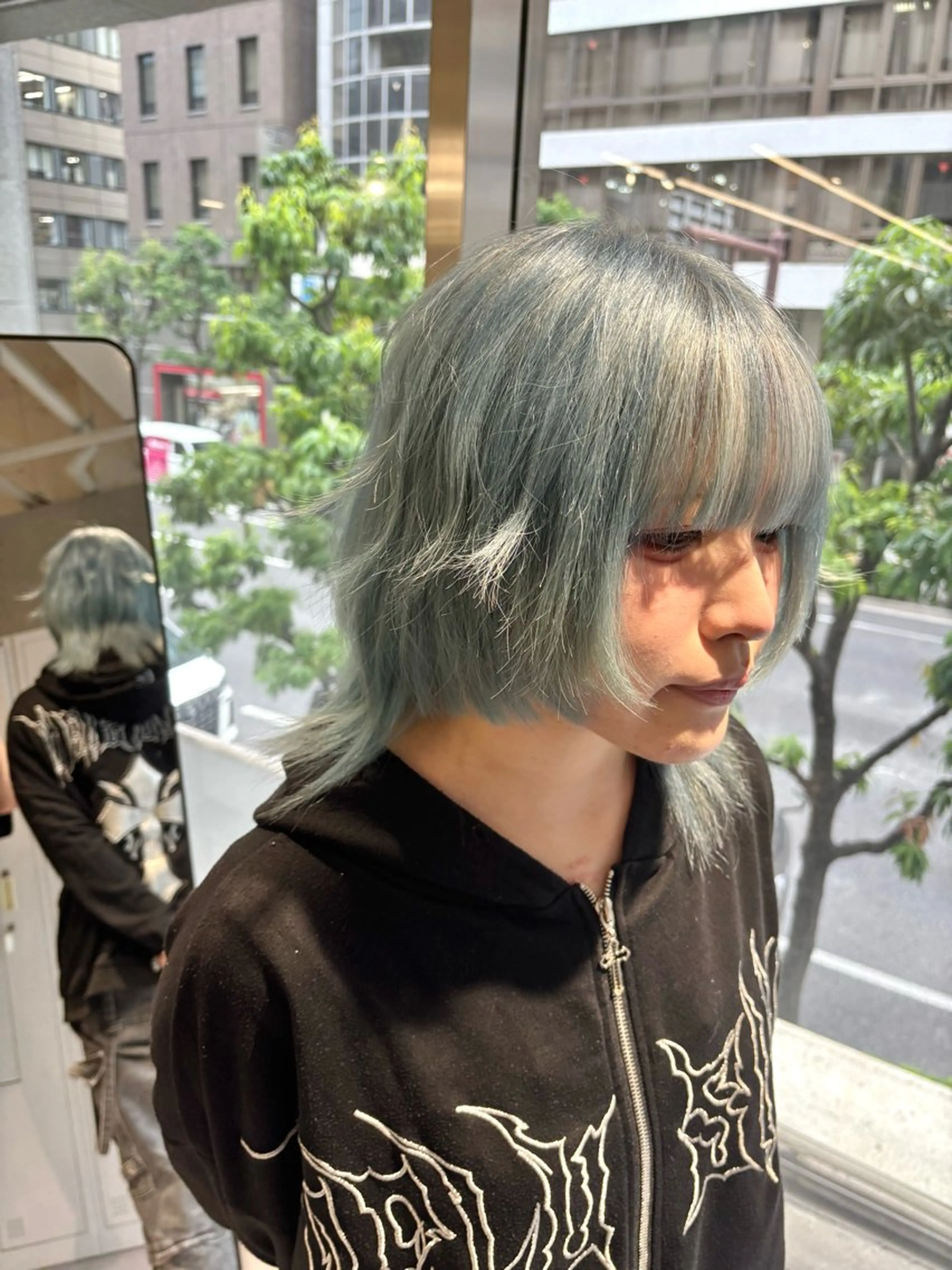 ショート カラー ブルーカラー カット ヘアカラー ハイトーン/似合わせ カット Shoseiのヘアスタイル