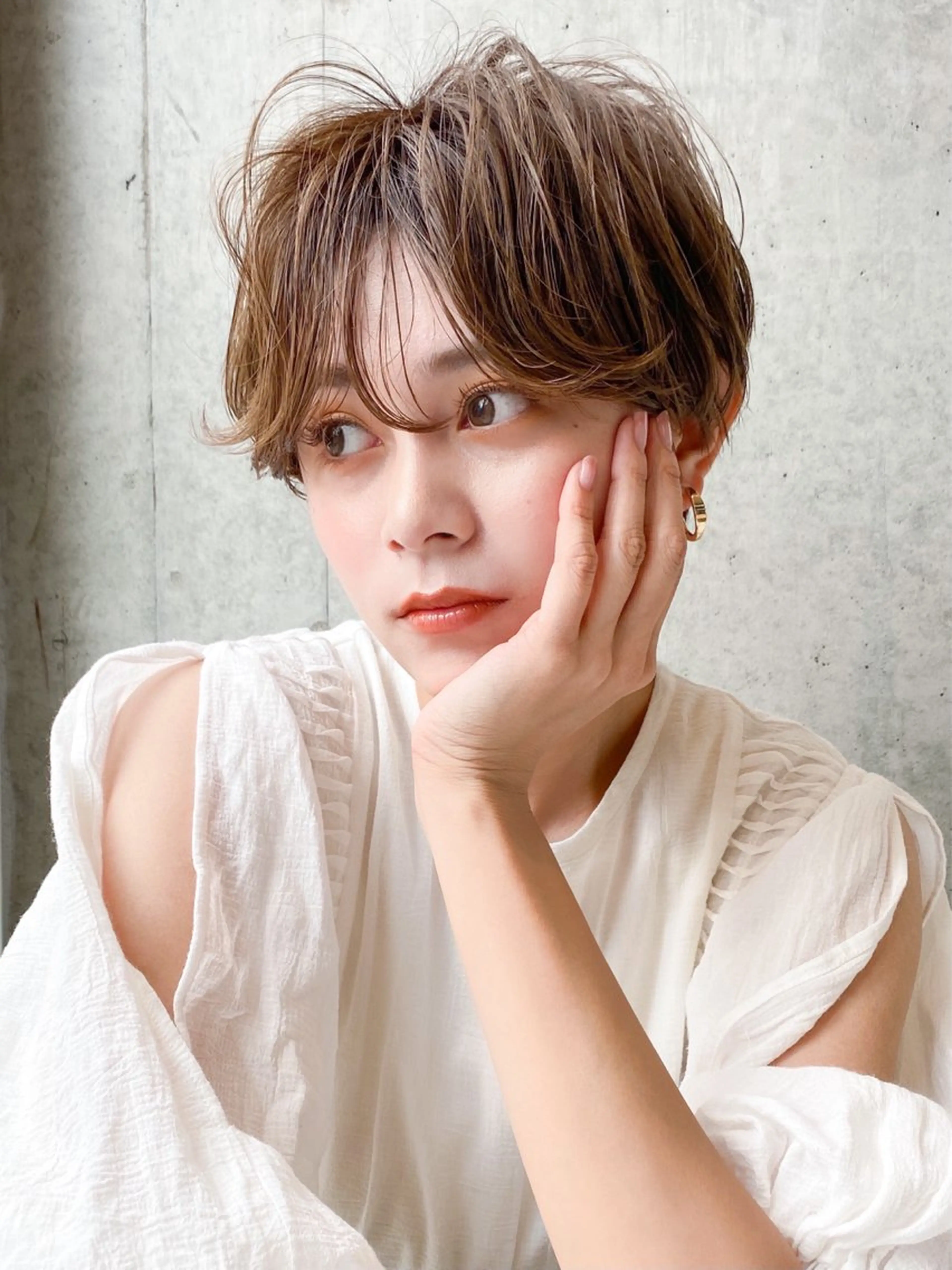 ショート カット ヘアカラー hoNua. 栄/透明感カラーのヘアスタイル
