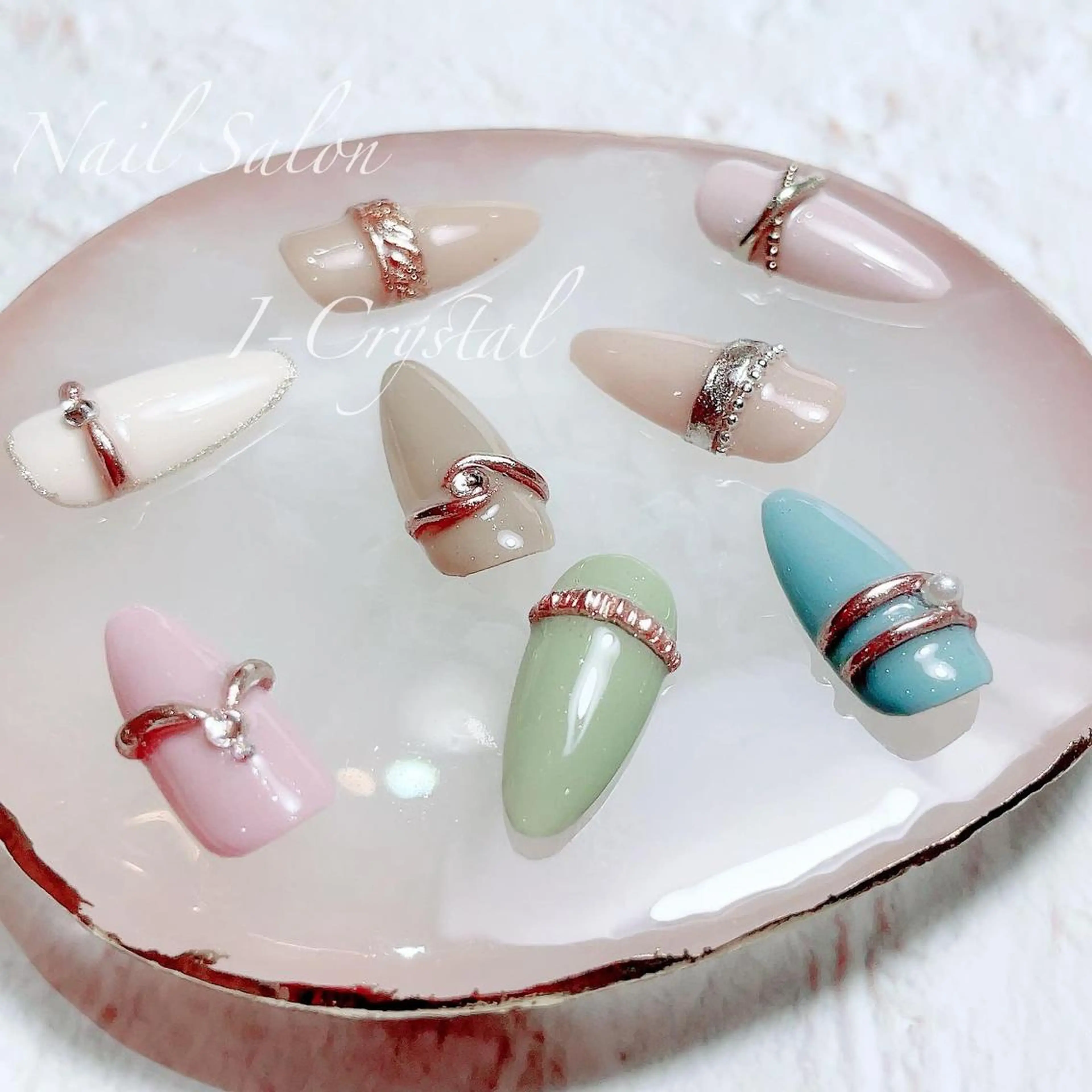 ネイル ニュアンスネイル オフィスネイル NailSalon  I-Crystal所属・中村 郁美のネイルデザイン