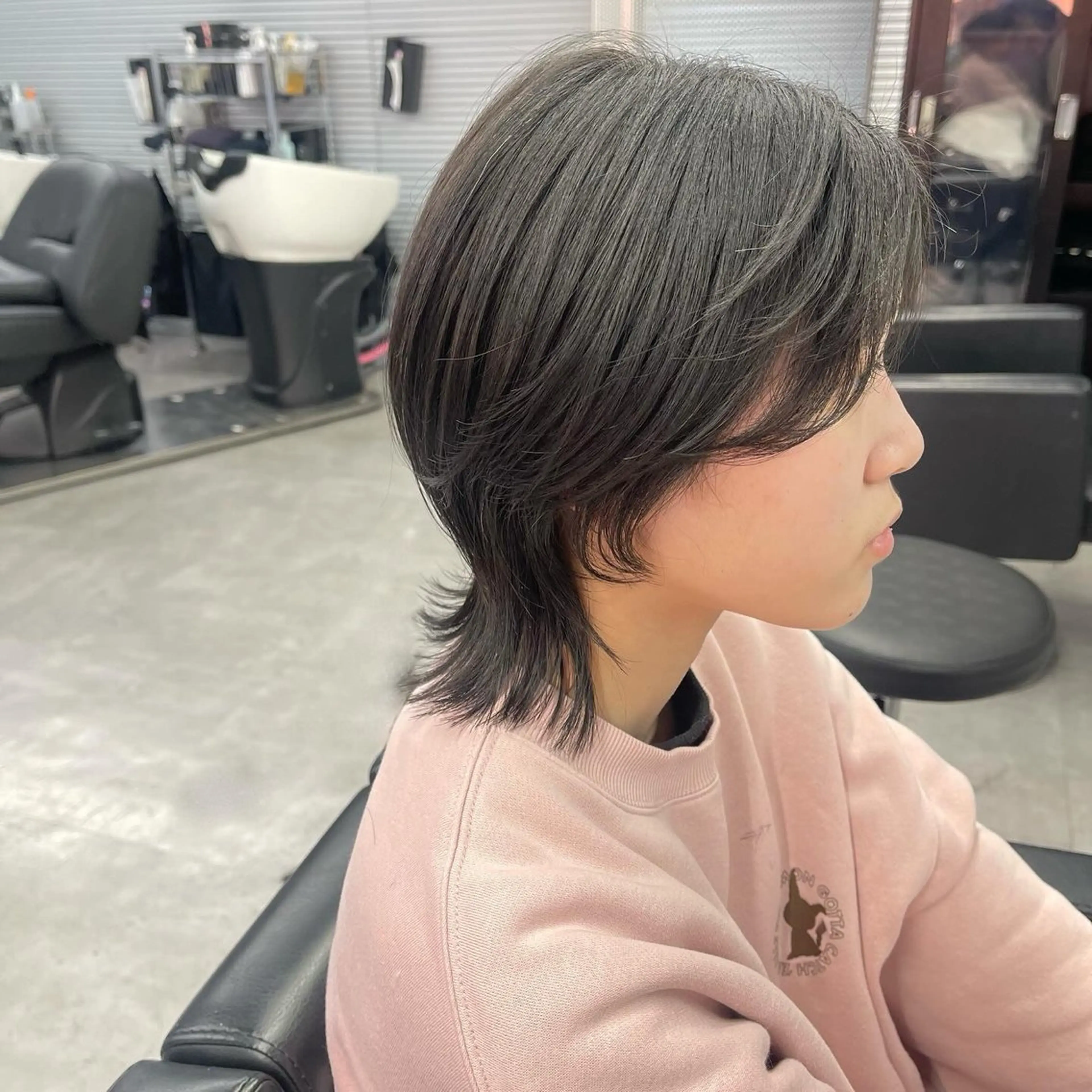 ショート ウルフカット 柏 ウルフ/レイヤー 田中佐和🐺のヘアスタイル