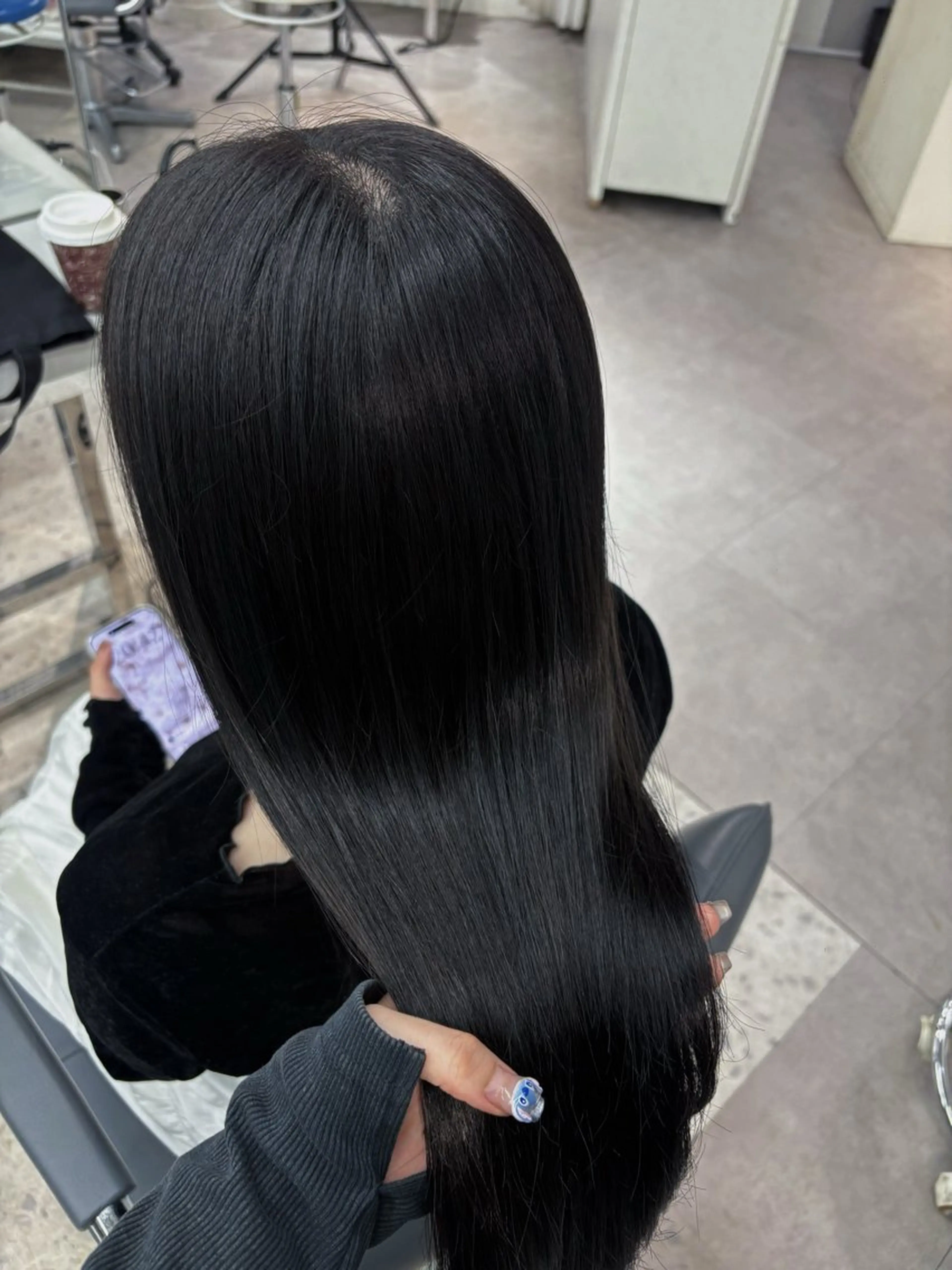 ロング カラー Euphoria  SHIBUYAGRANDE所属・ストレートモデル募集 ソナのヘアスタイル