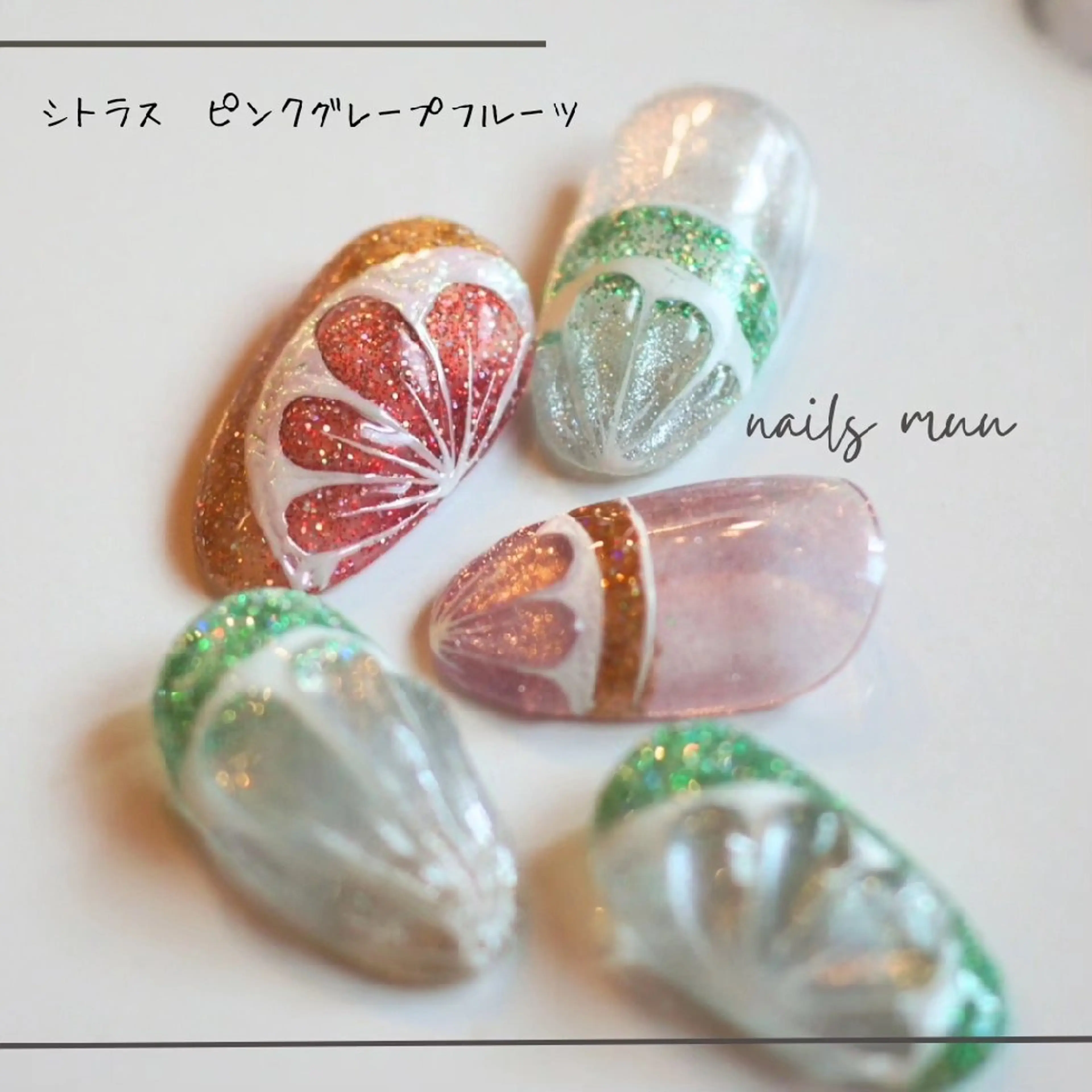 ネイル フラッシュネイル フットネイル キラキラネイル ワンカラーネイル ピンク nails muu まゆのネイルデザイン