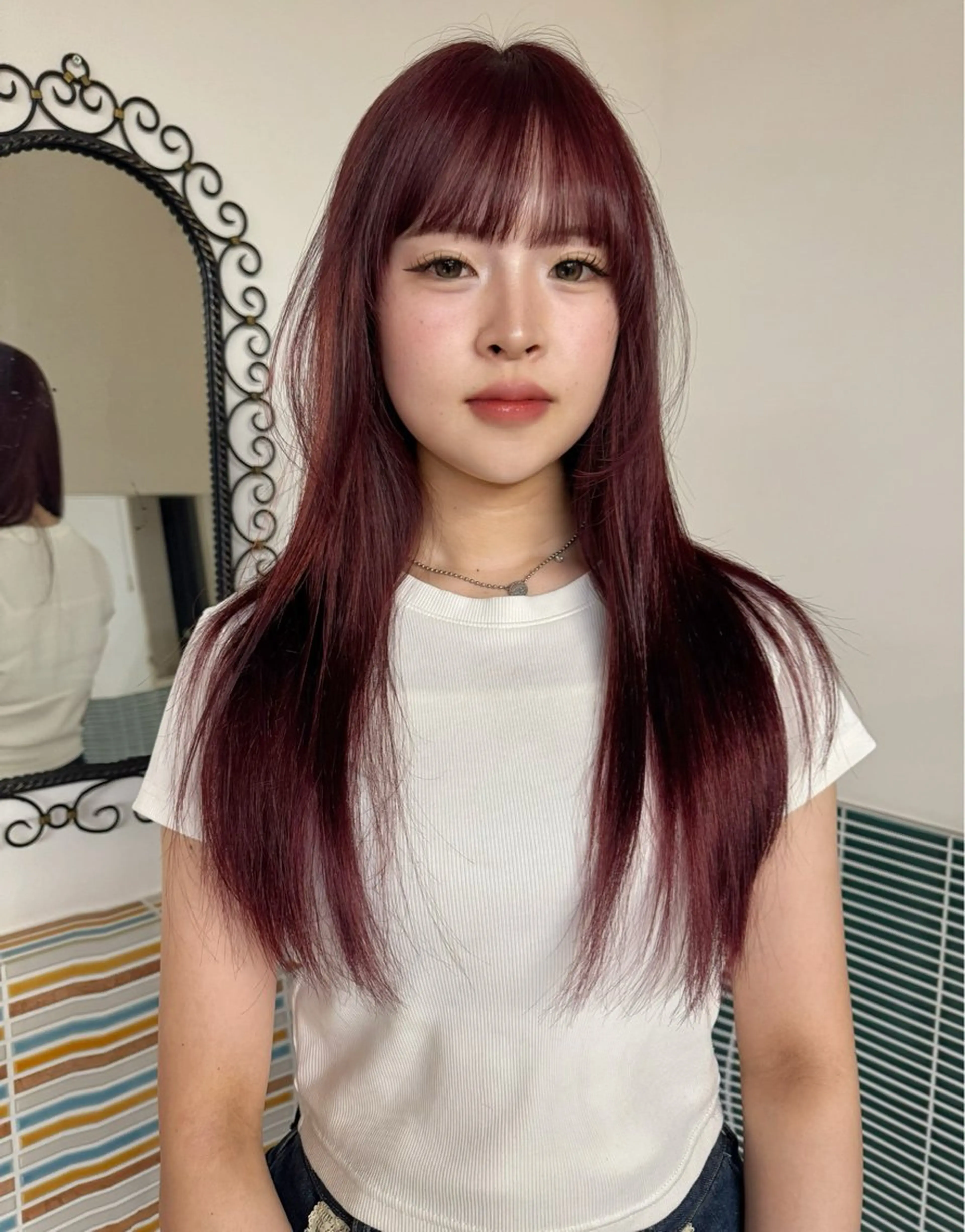 ロング カラー ヘアカラー cope'u みゆのヘアスタイル