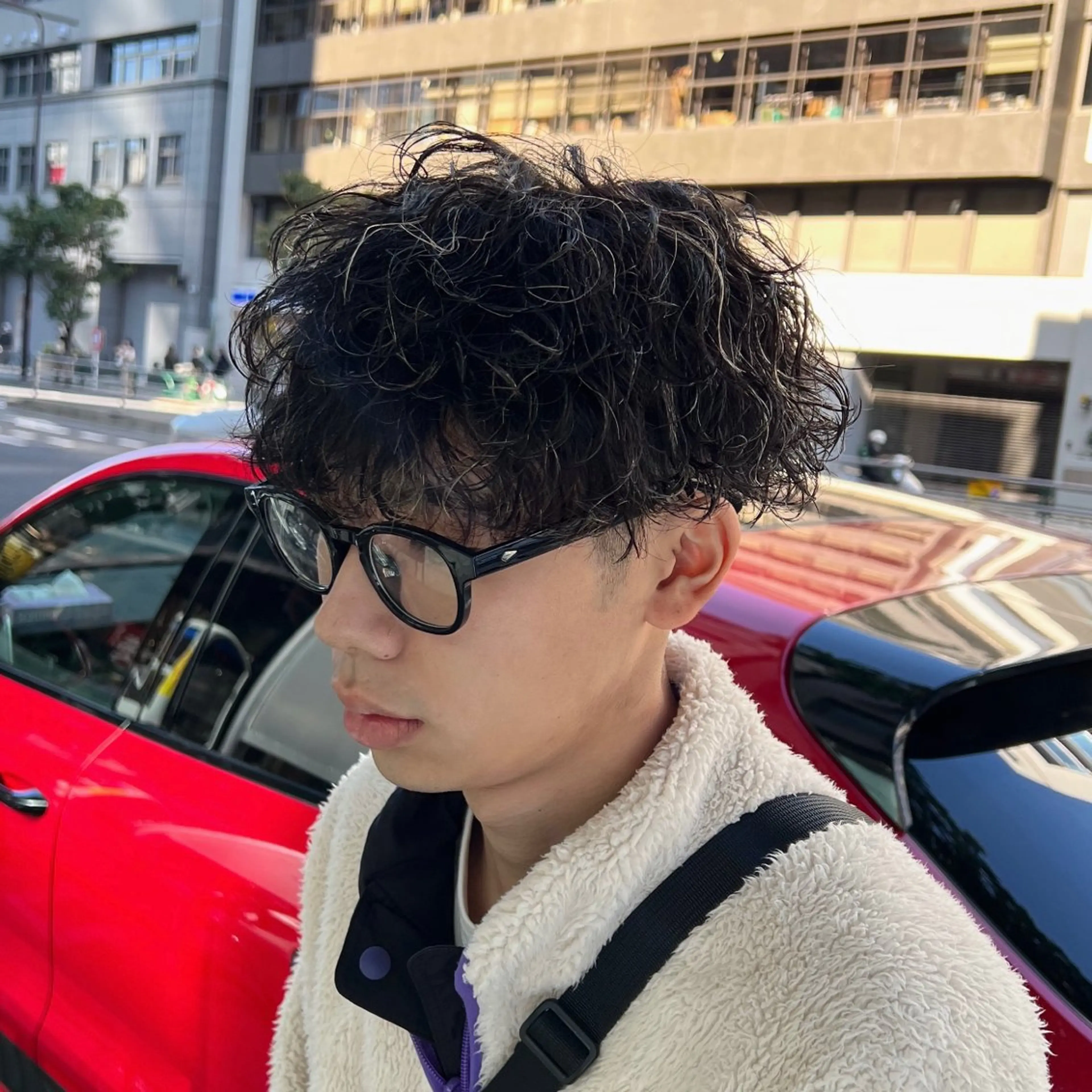 メンズ メンズパーマ 波巻きパーマ メンズ特化/パーマ/ ハイライト/竜成のヘアスタイル