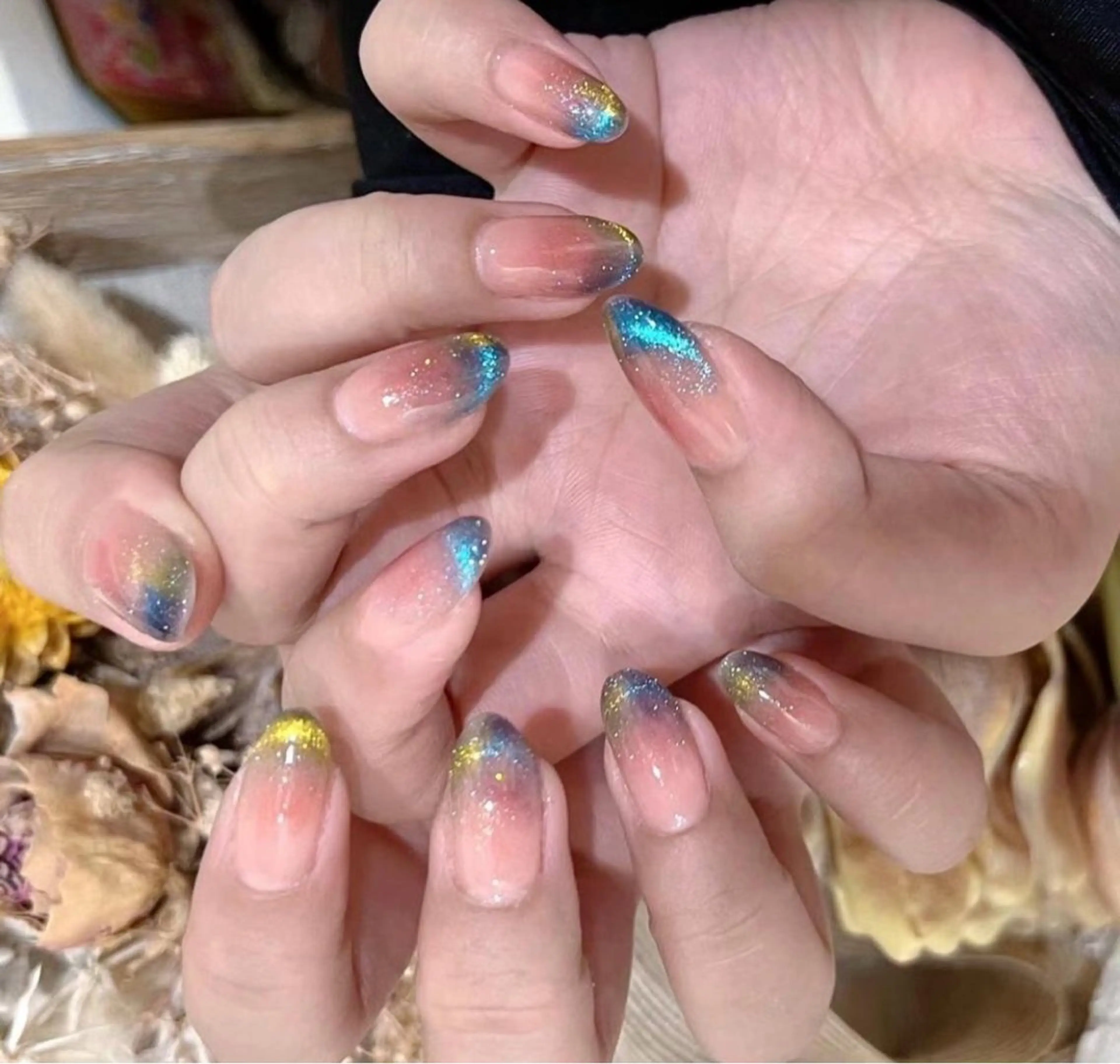 ネイル アートネイル フットネイル ジェルネイル ハート マグネットネイル Babarla Nailのネイルデザイン