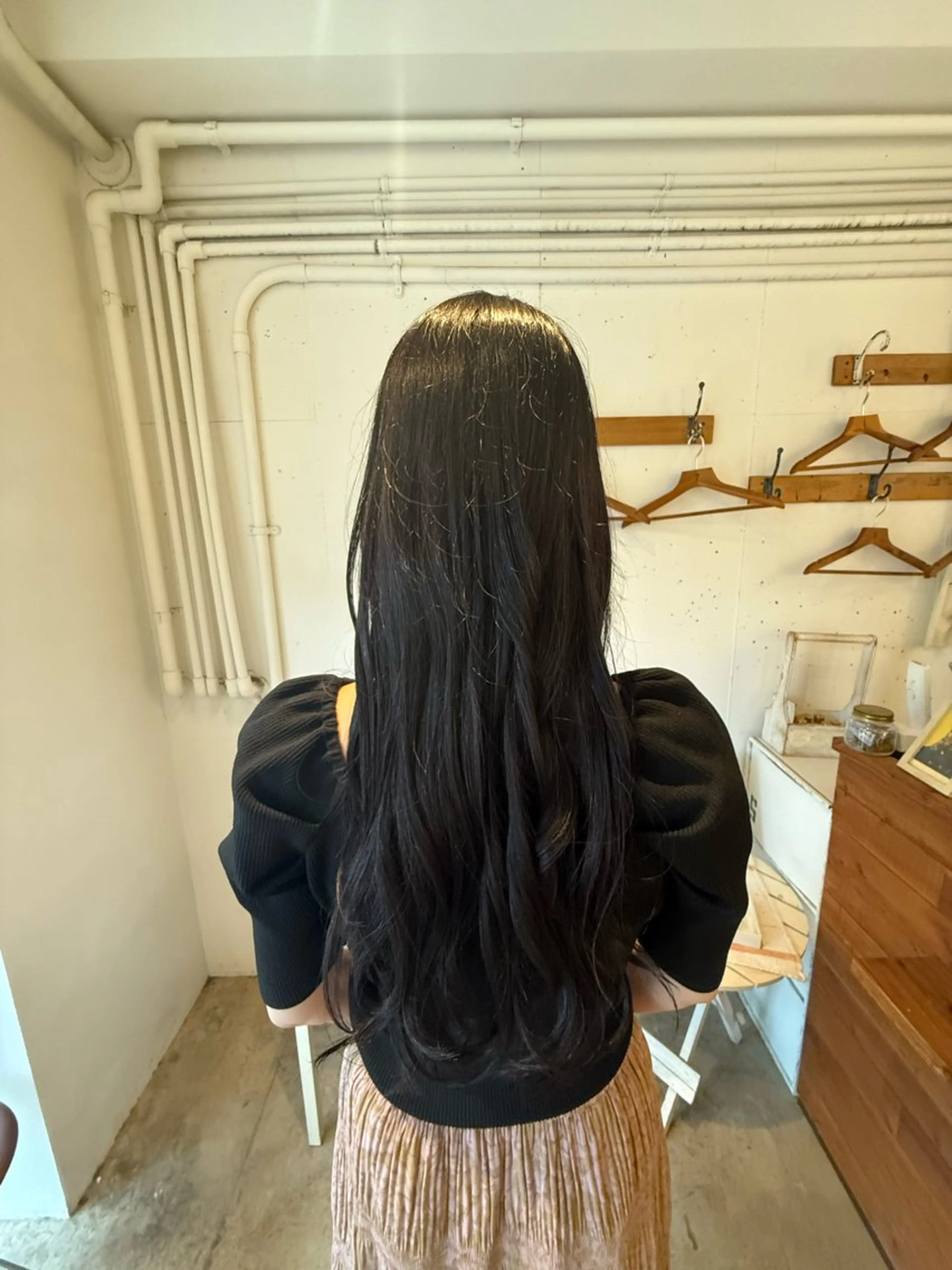 ロング カラー ヘアカラー いしばし はるかのヘアスタイル