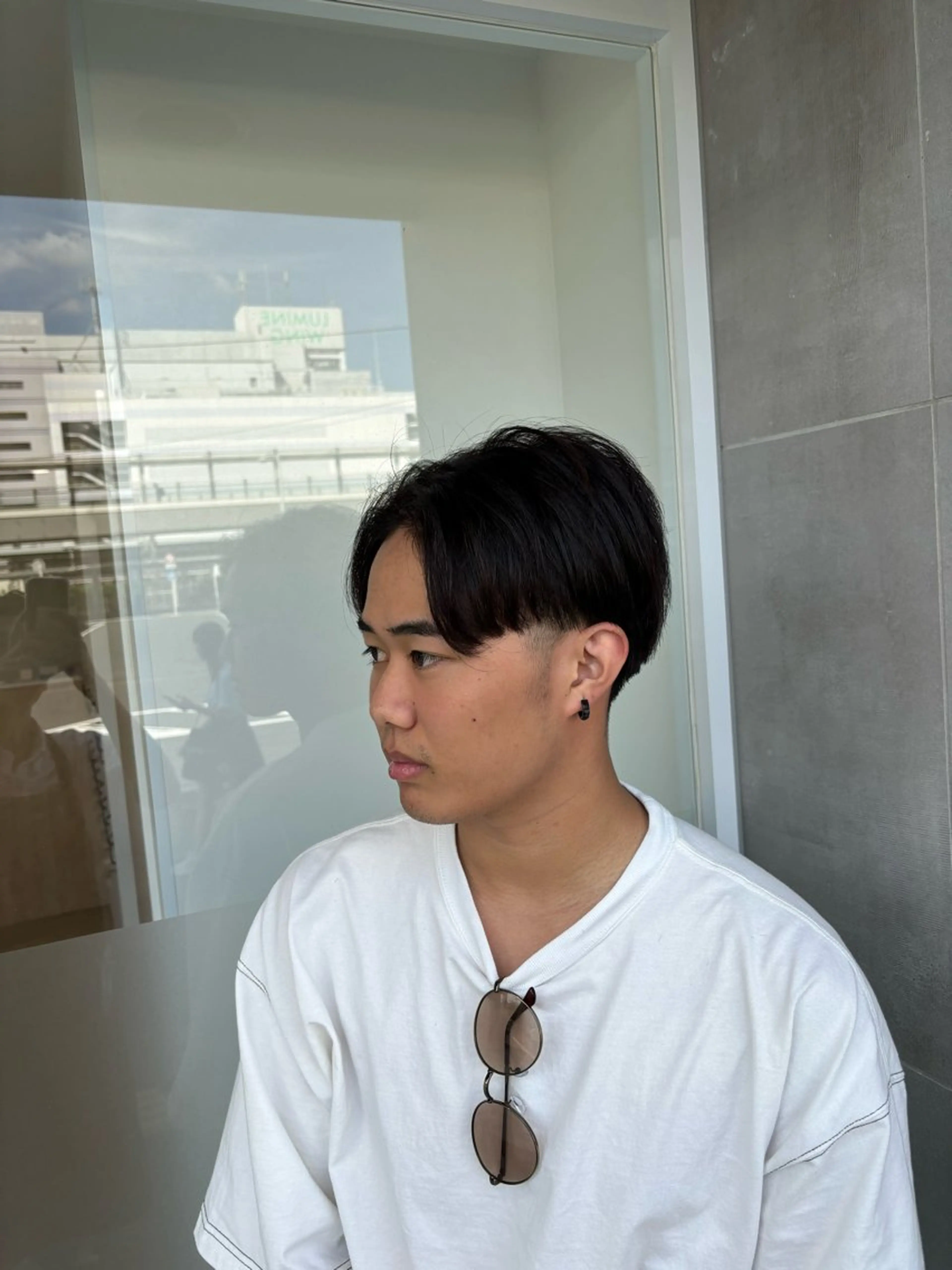 メンズ ビジネス フェードカット マッシュ スキンフェード ツーブロック カット メンズパーマ/ スパイキー/フェードのヘアスタイル