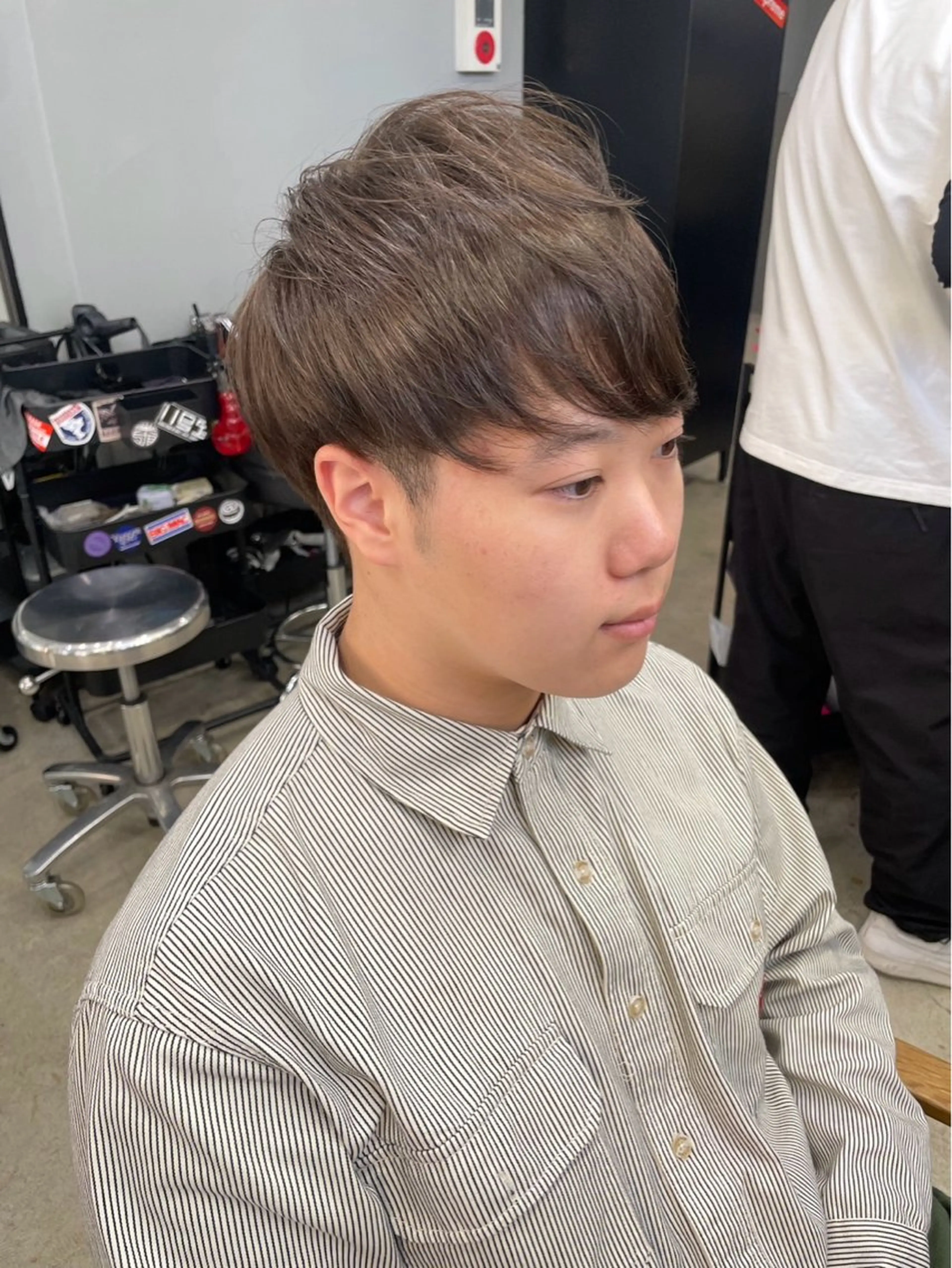 ショート カラー メンズ カット ヘアカラー メンズ専門サロン wokeのヘアスタイル