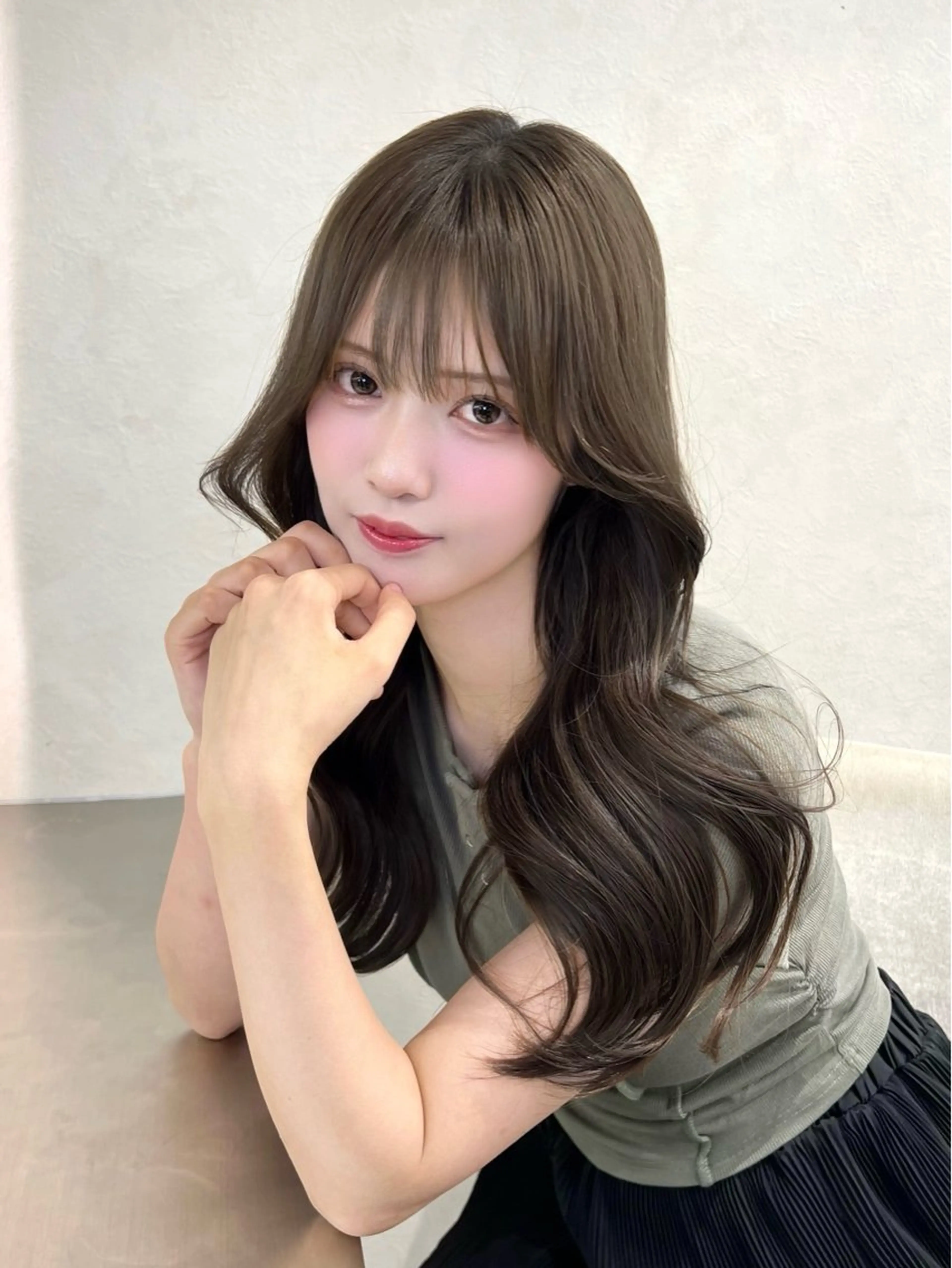 ロング カット ヘアカラー トリートメント 髪質改善 ☘️松井　傑のヘアスタイル