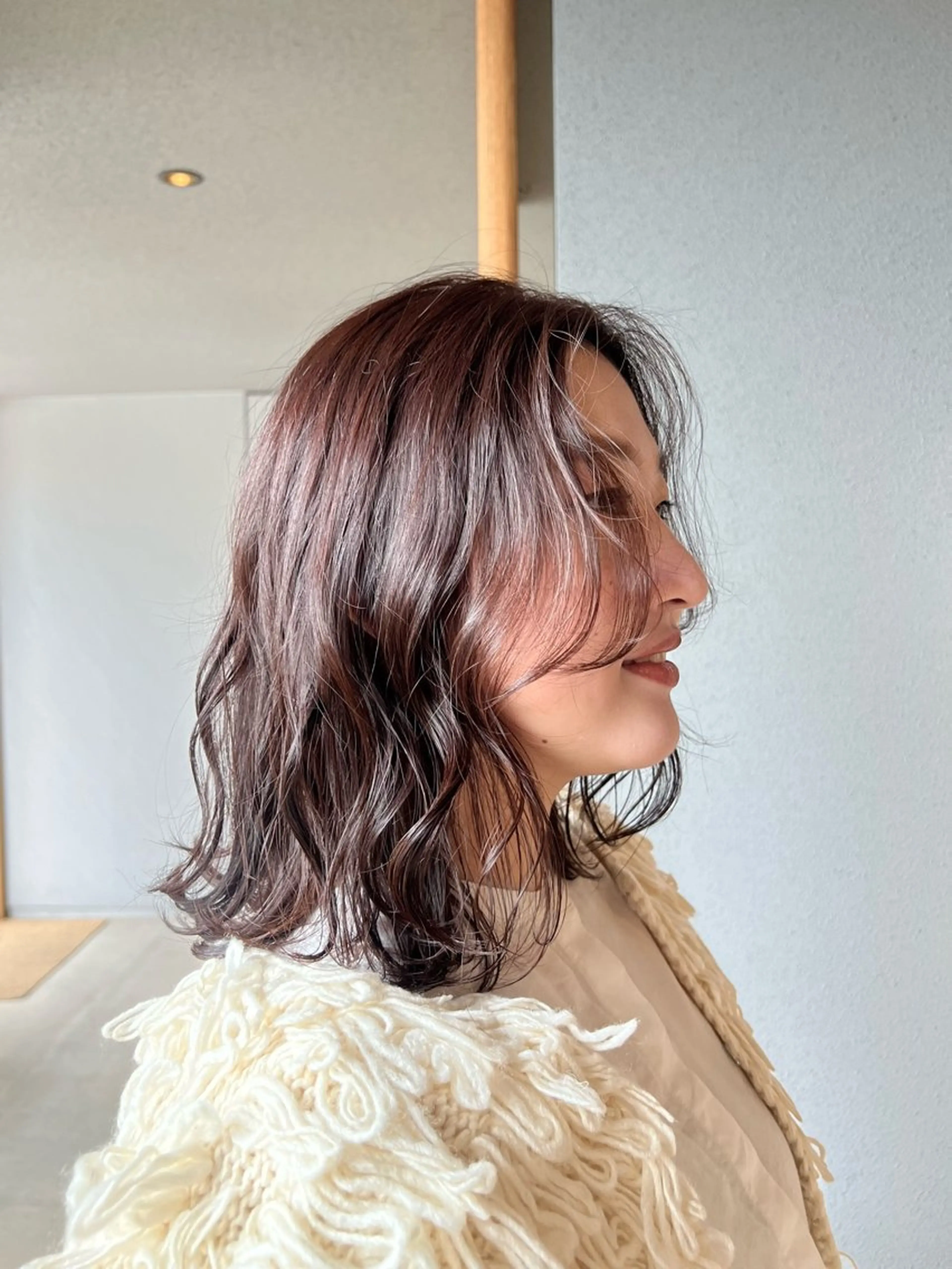 ミディアム くせ毛 duft所属・duft. cocoroのヘアスタイル